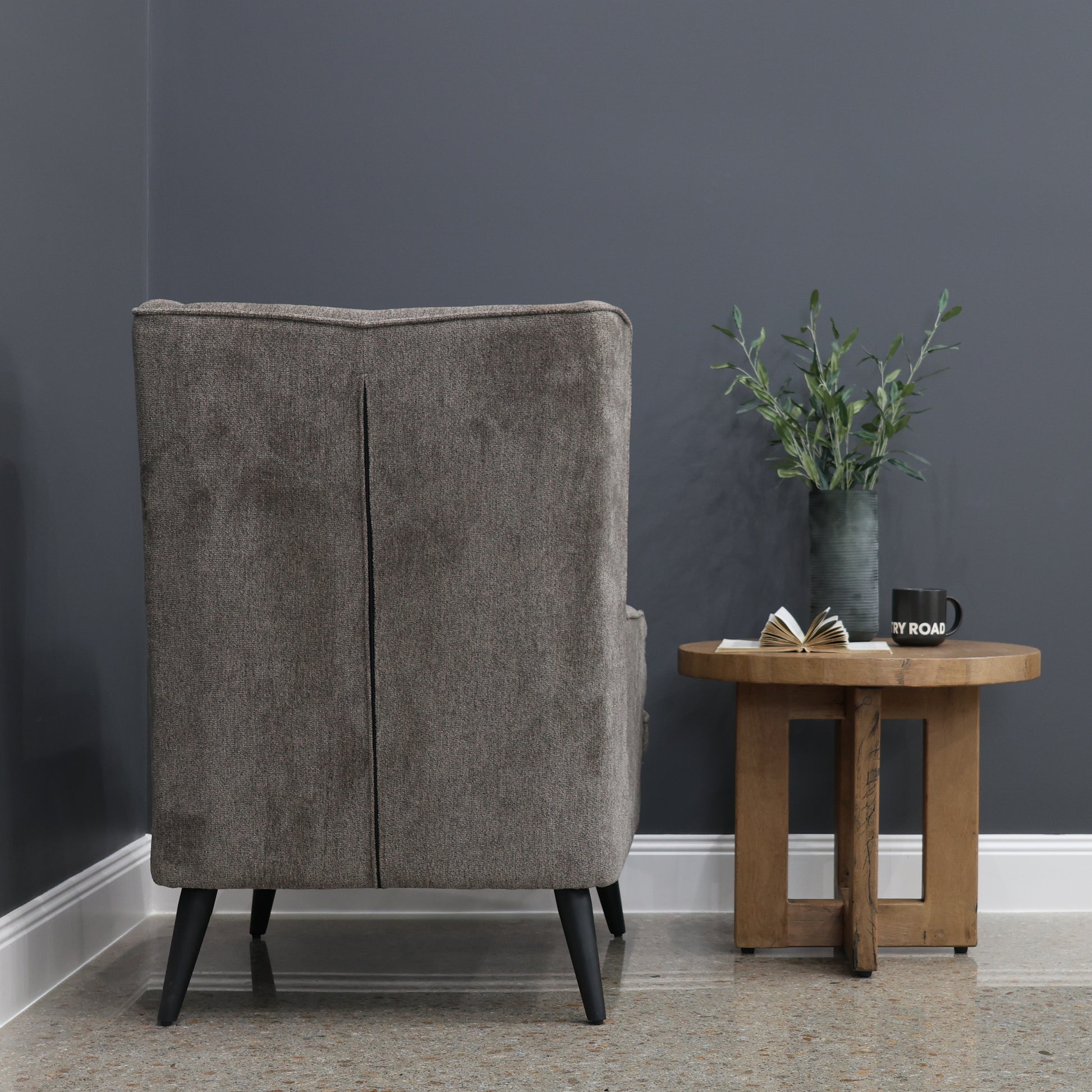 Balwyn Accent Wing Chair - Minkstone