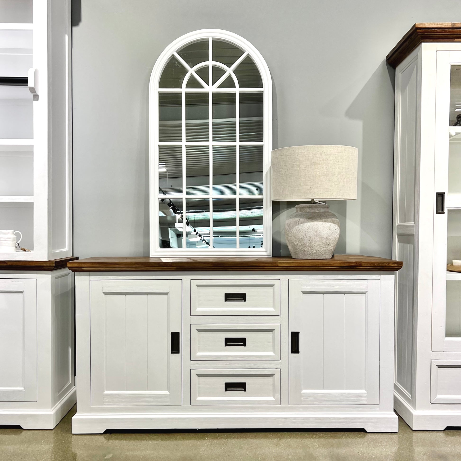 Provedore Two Tone Buffet - Medium w/ 2x Doors, 3 Drawers