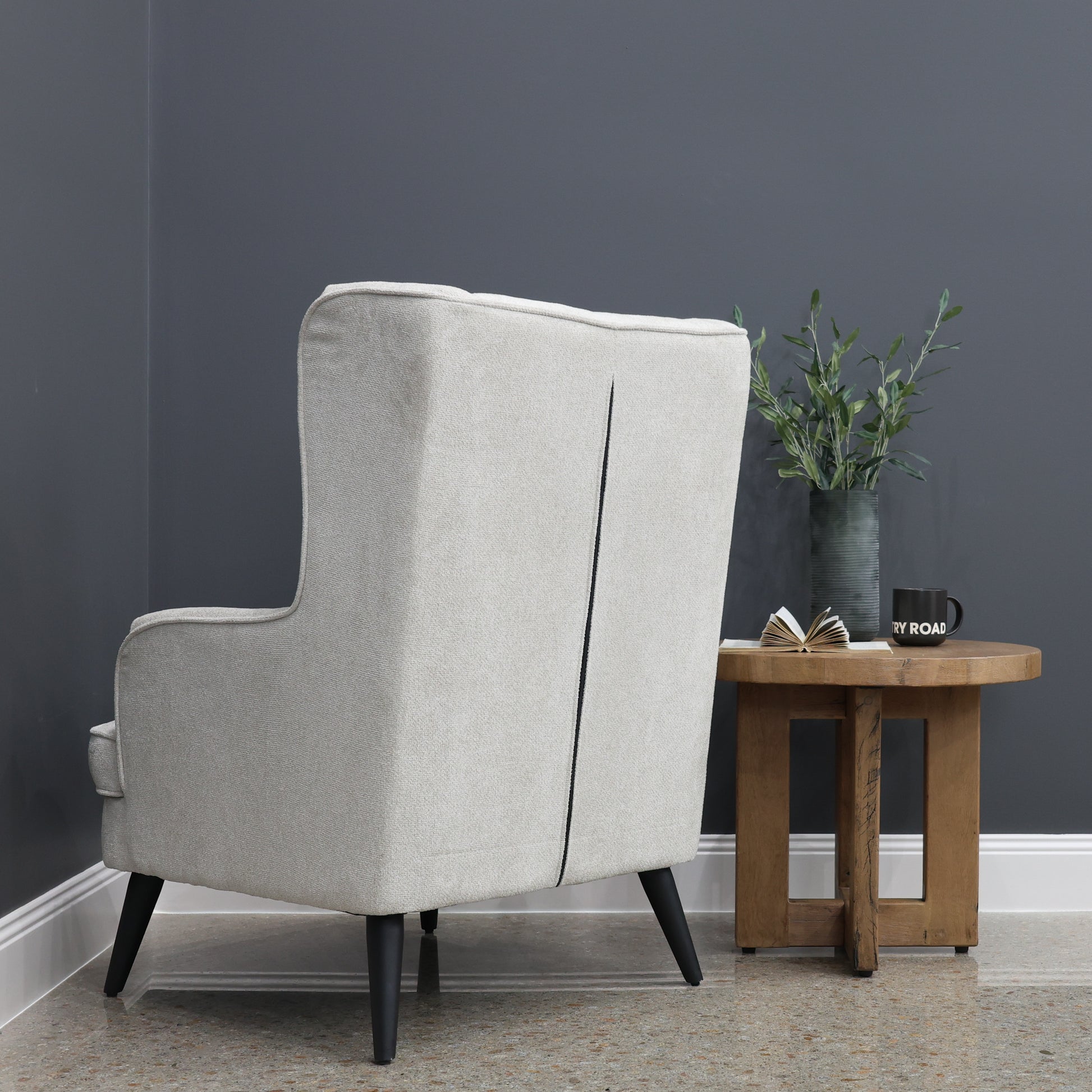 Balwyn Accent Wing Chair - Natural