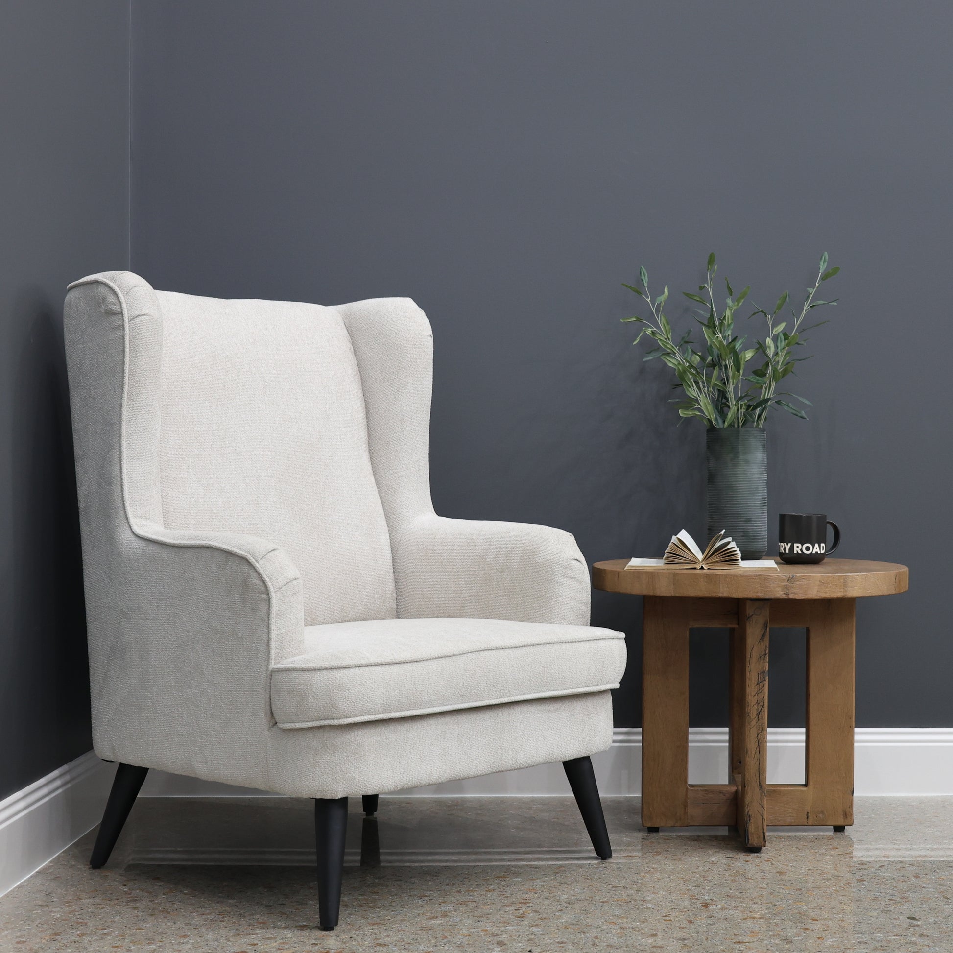 Balwyn Accent Wing Chair - Natural
