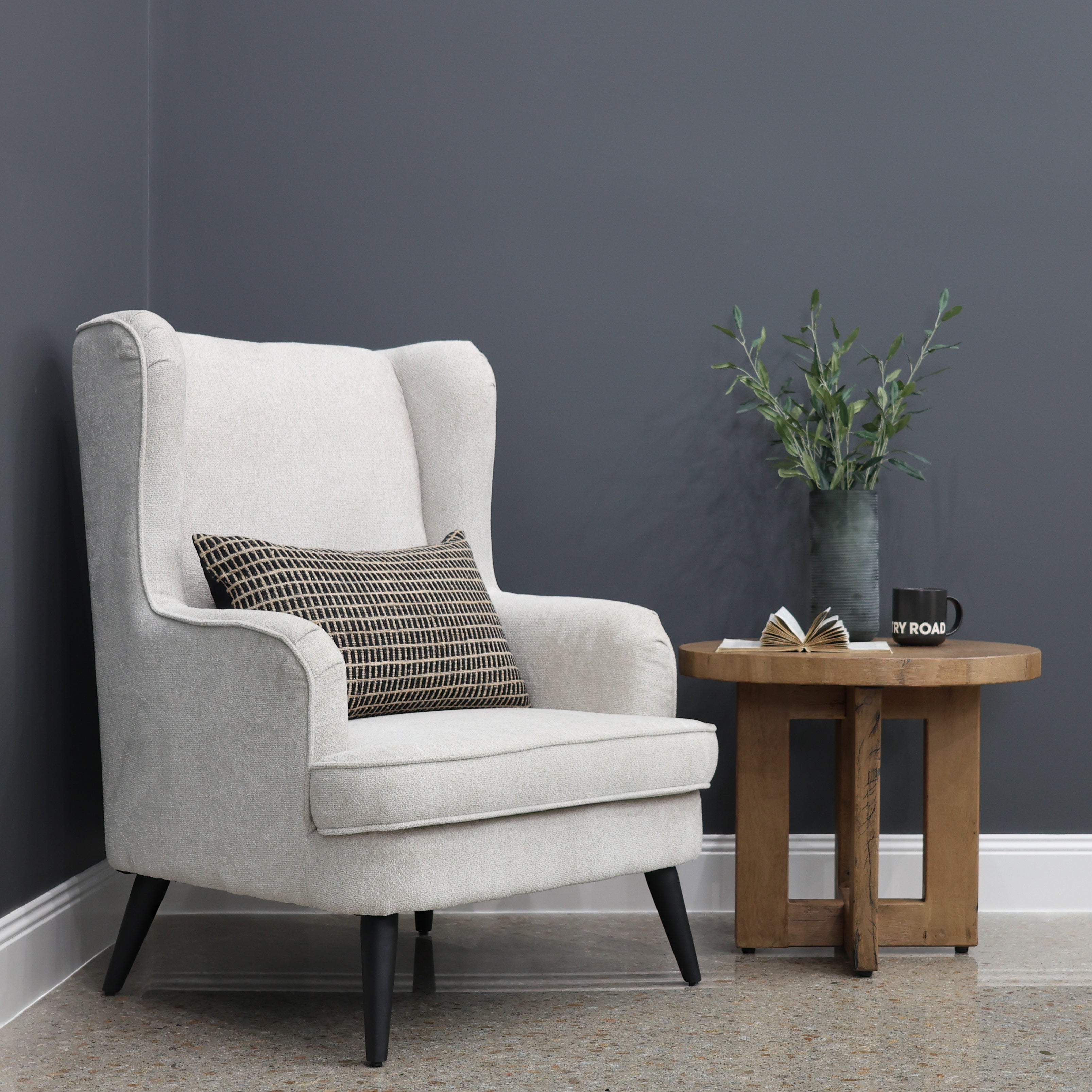 Balwyn Accent Wing Chair - Natural