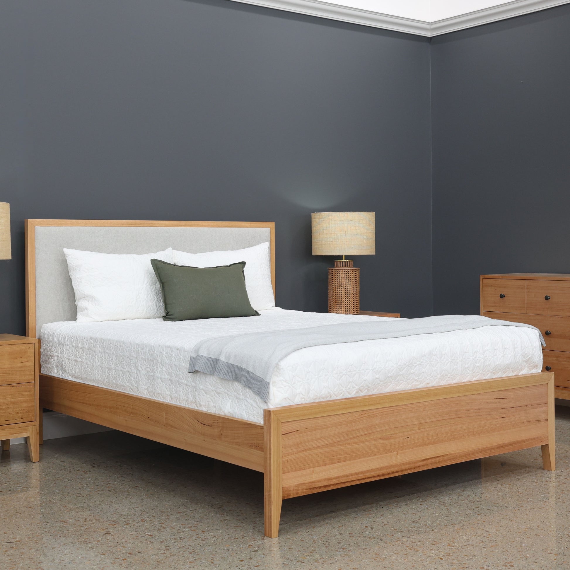 Colmar Bed - Fabric Backrest