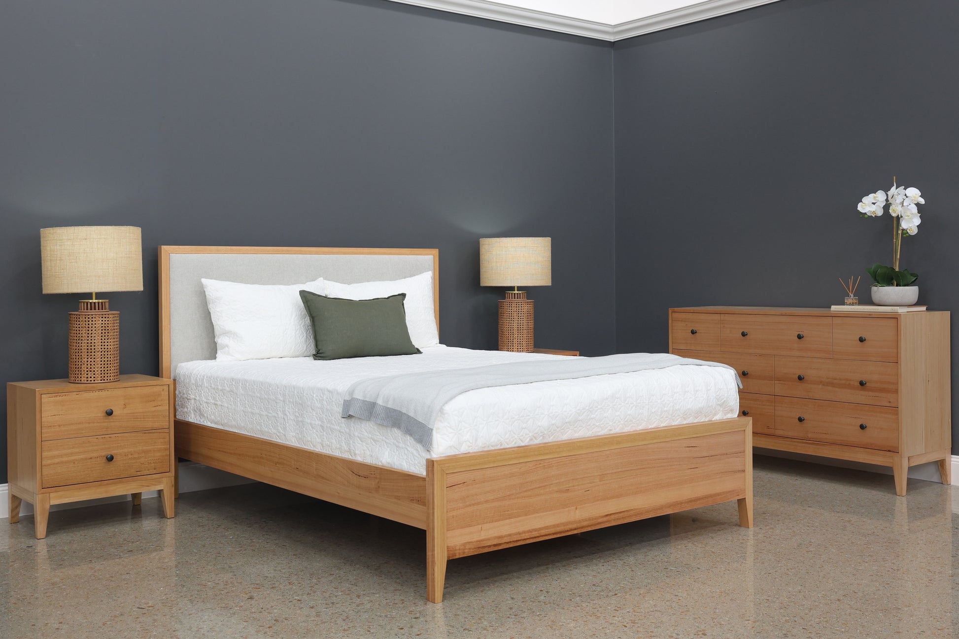 Colmar Bed - Fabric Backrest