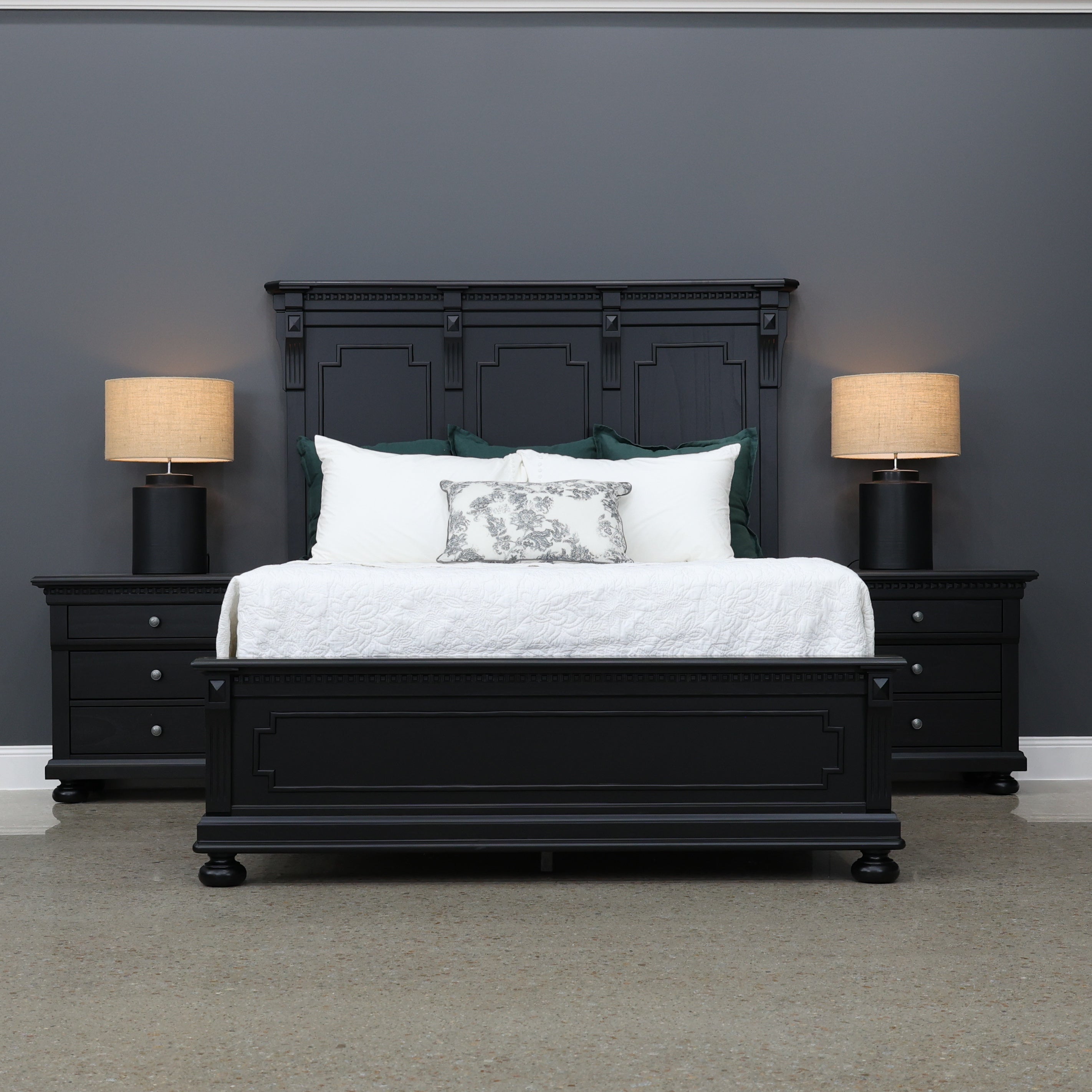 Adelaide Bed - Urban Black