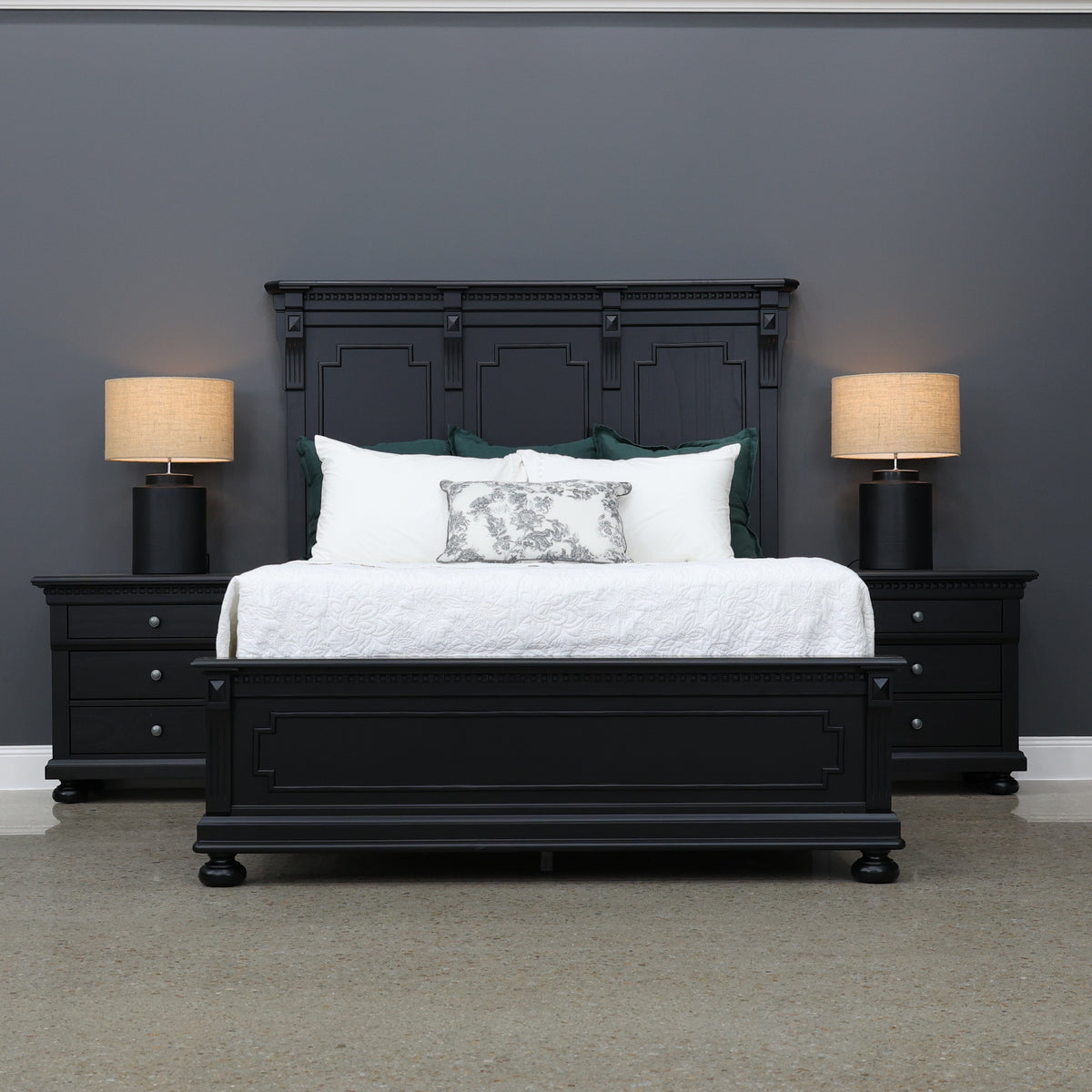 Adelaide Bed - Urban Black