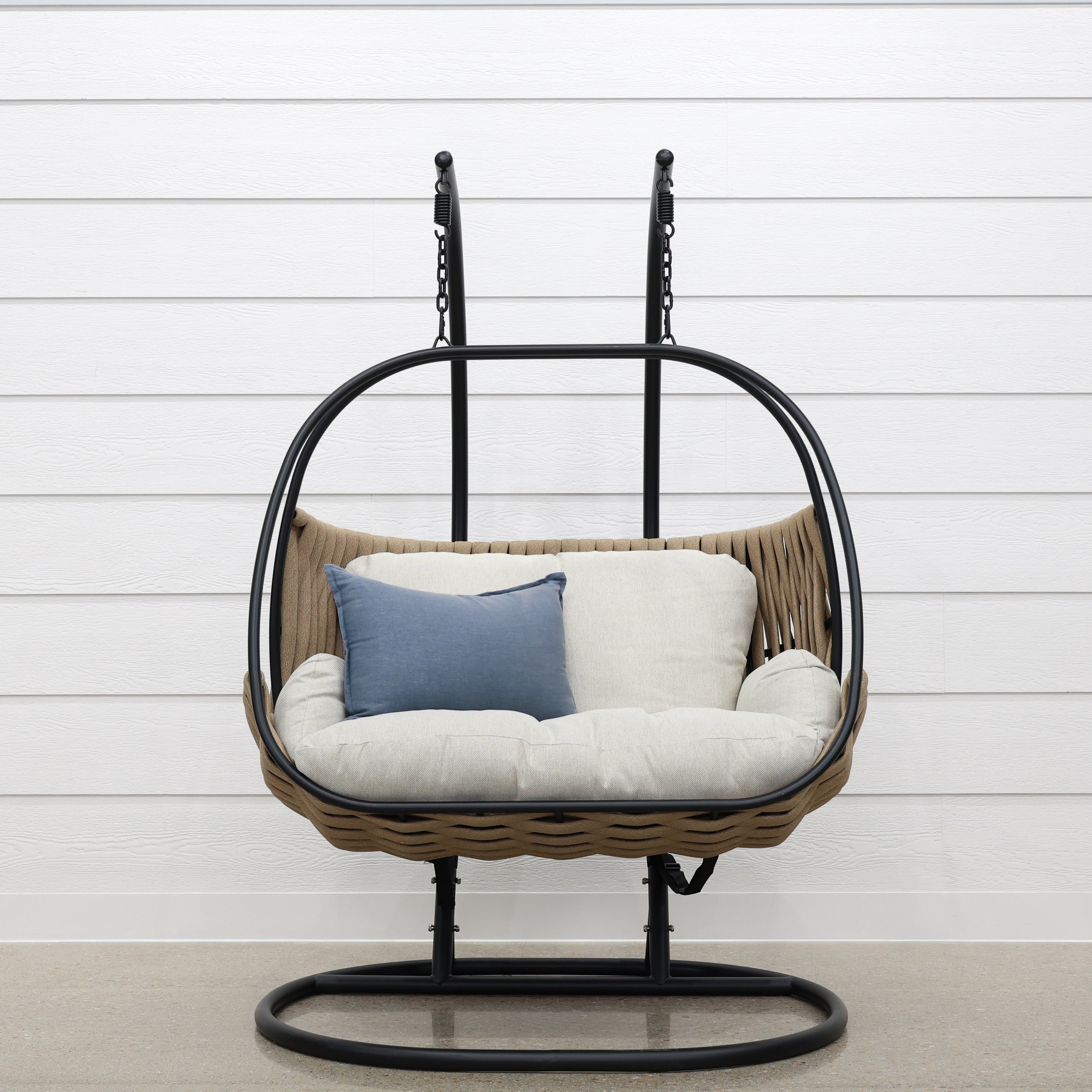 Double Lily Egg Chair - Black