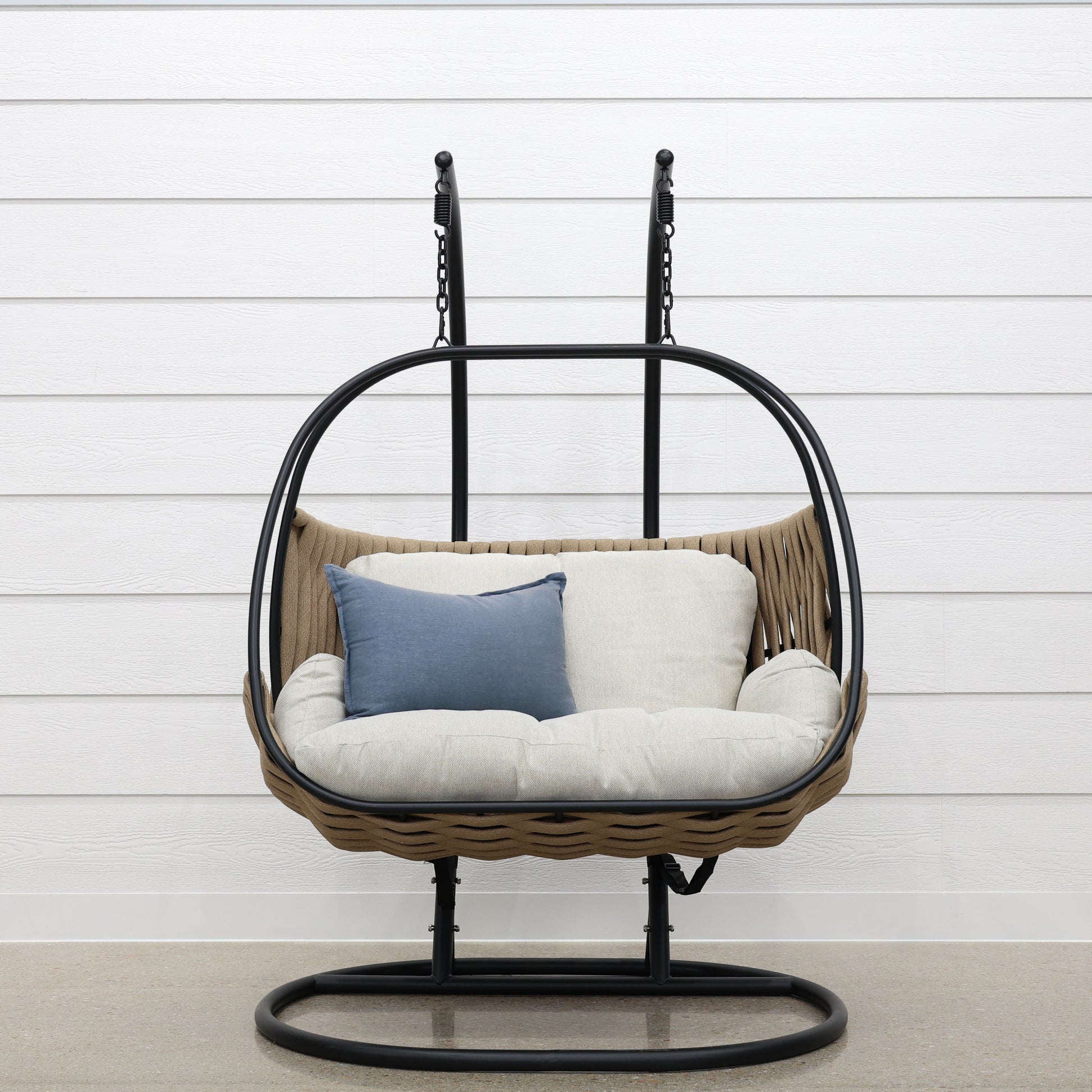 Double Lily Egg Chair - Black