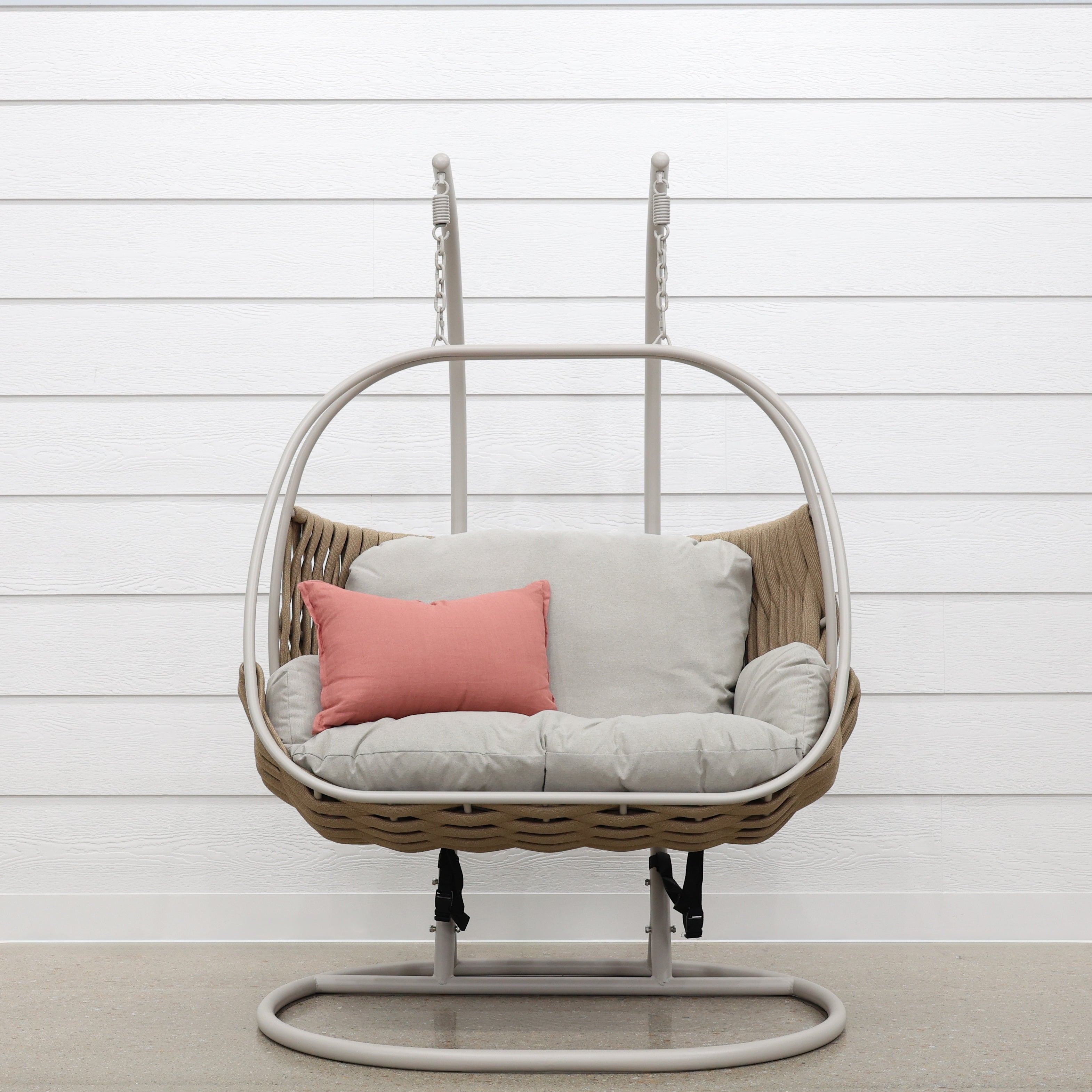 Double Lily Egg Chair - Stone