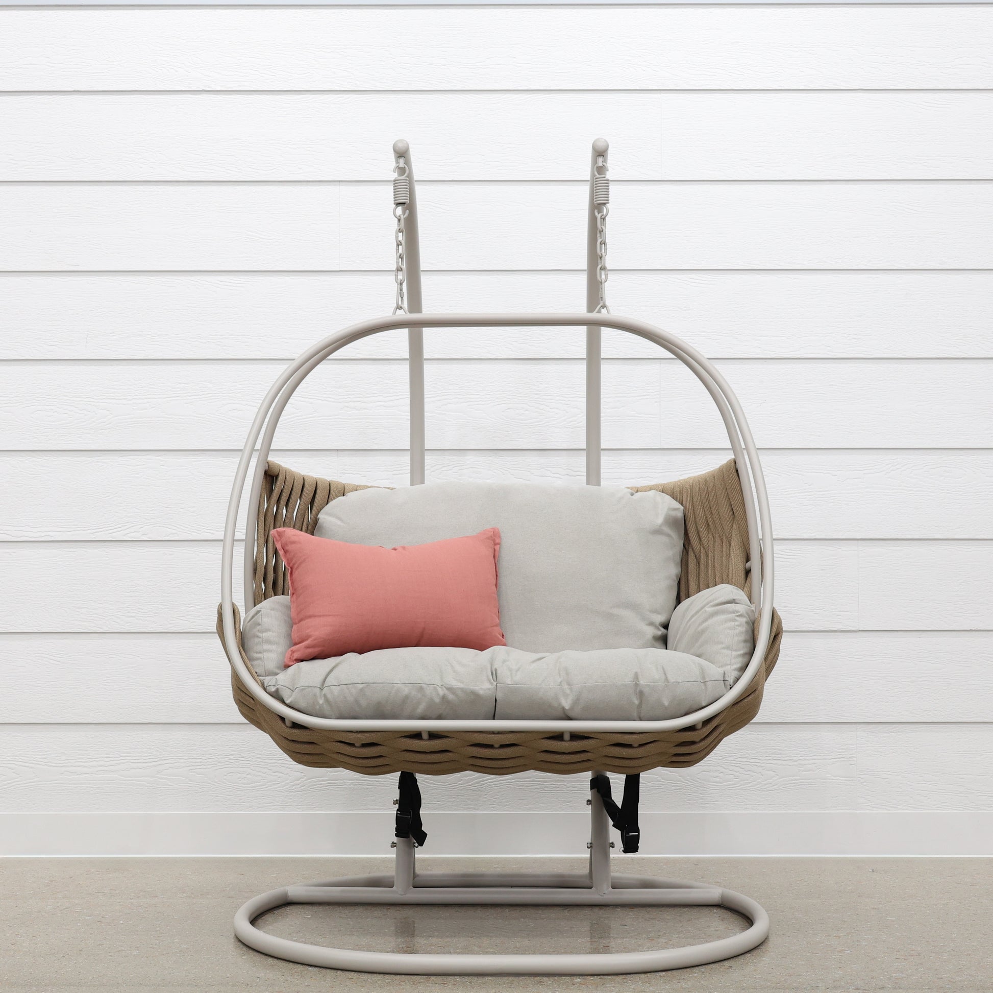 Double Lily Egg Chair - Stone