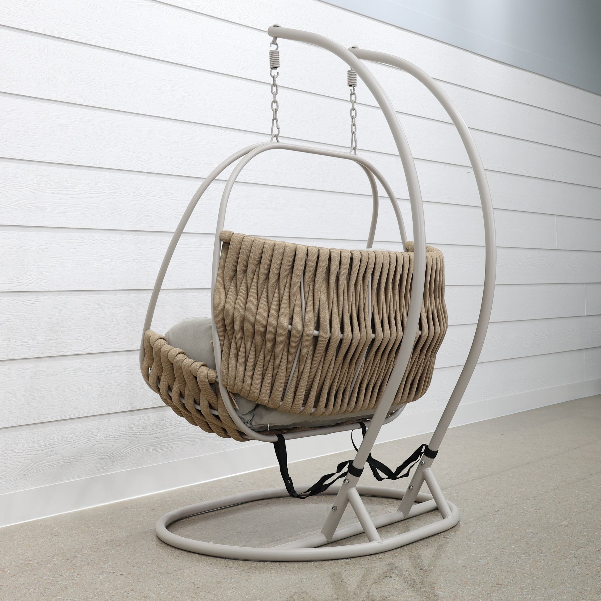 Double Lily Egg Chair - Stone