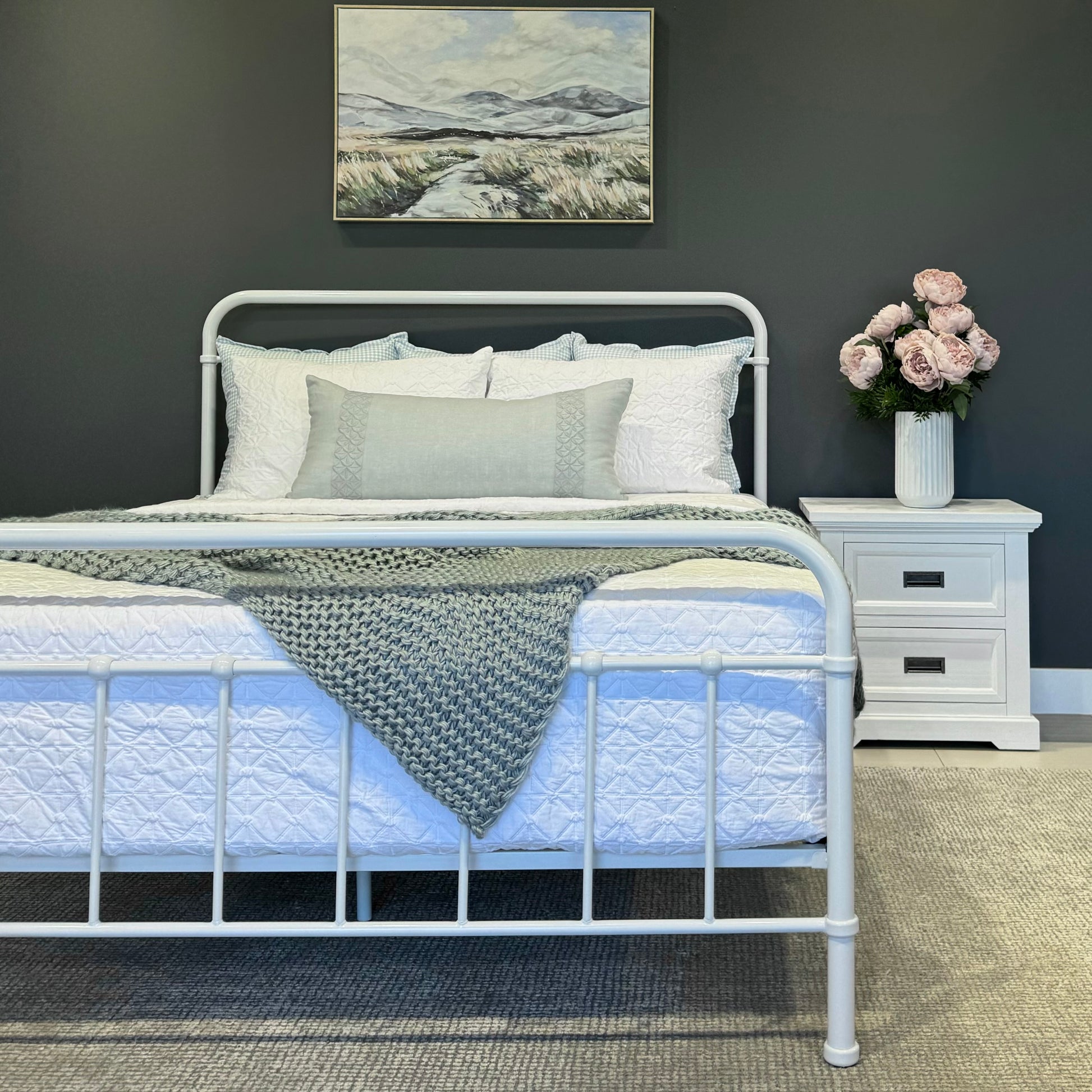 Emerald Bed - White
