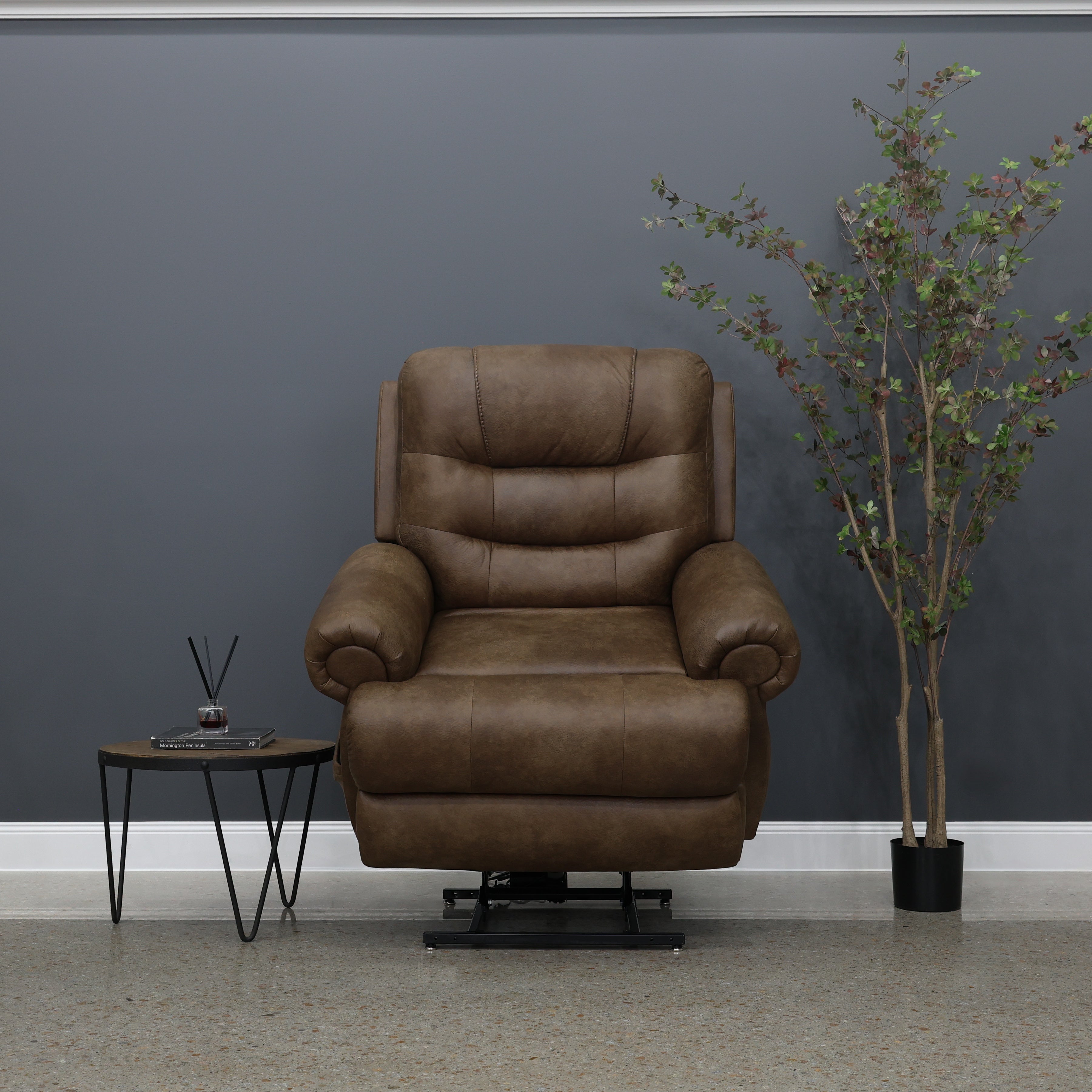 Catherine Power Lift Recliner - Brown