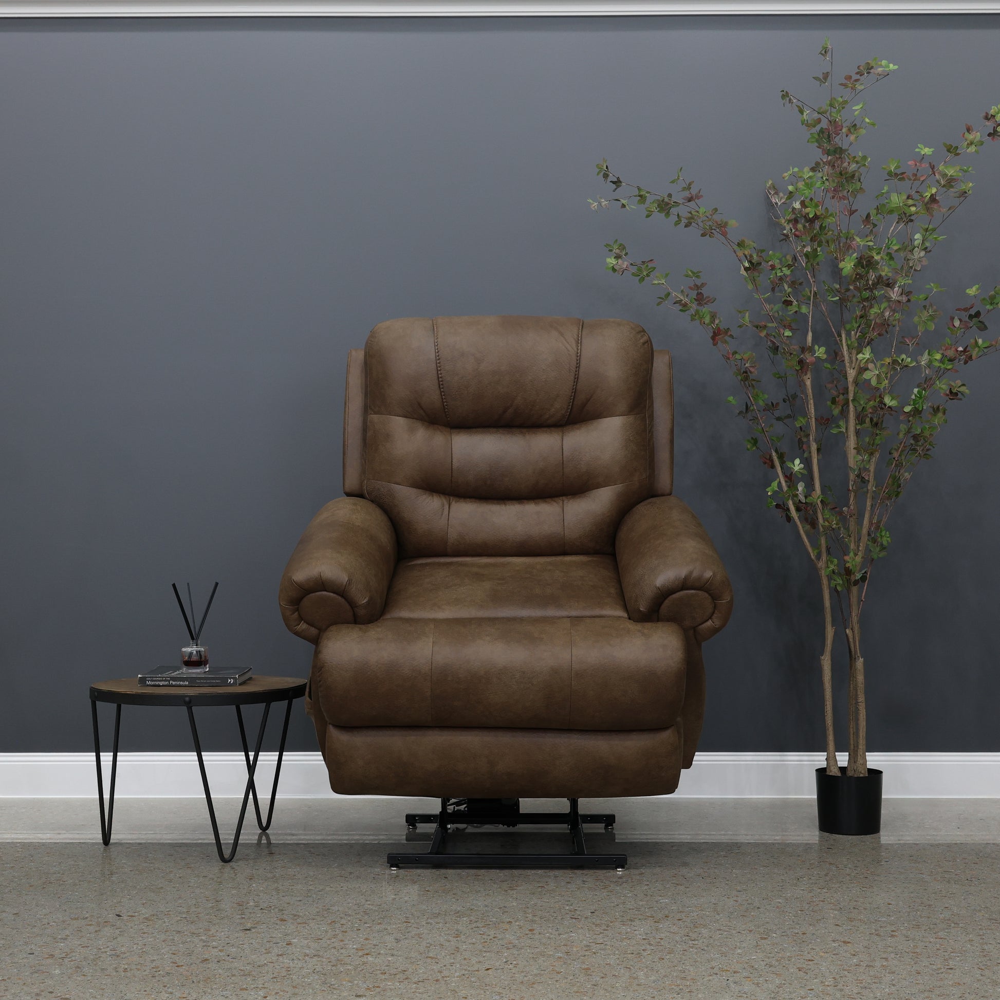 Catherine Power Lift Recliner - Brown