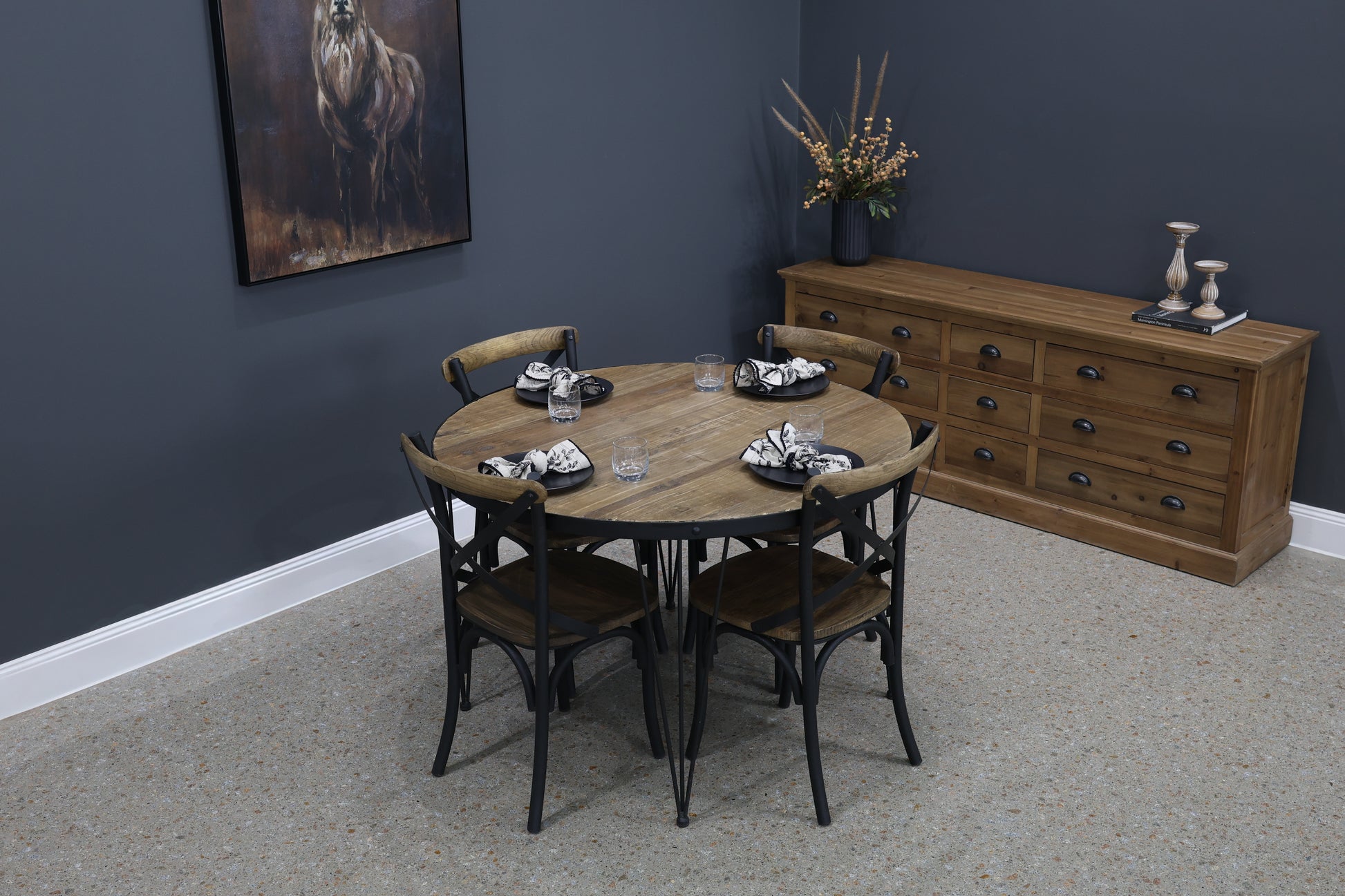 Warby Round Dining Table