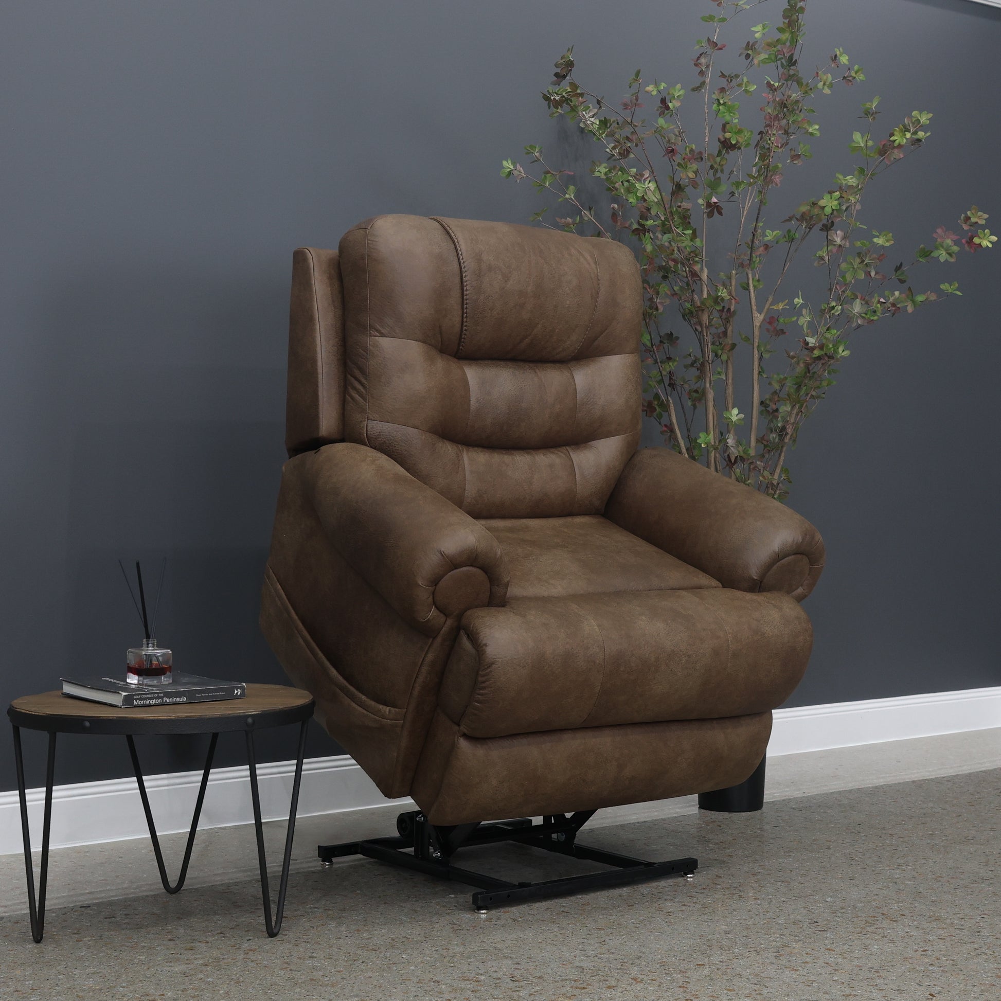Catherine Power Lift Recliner - Brown