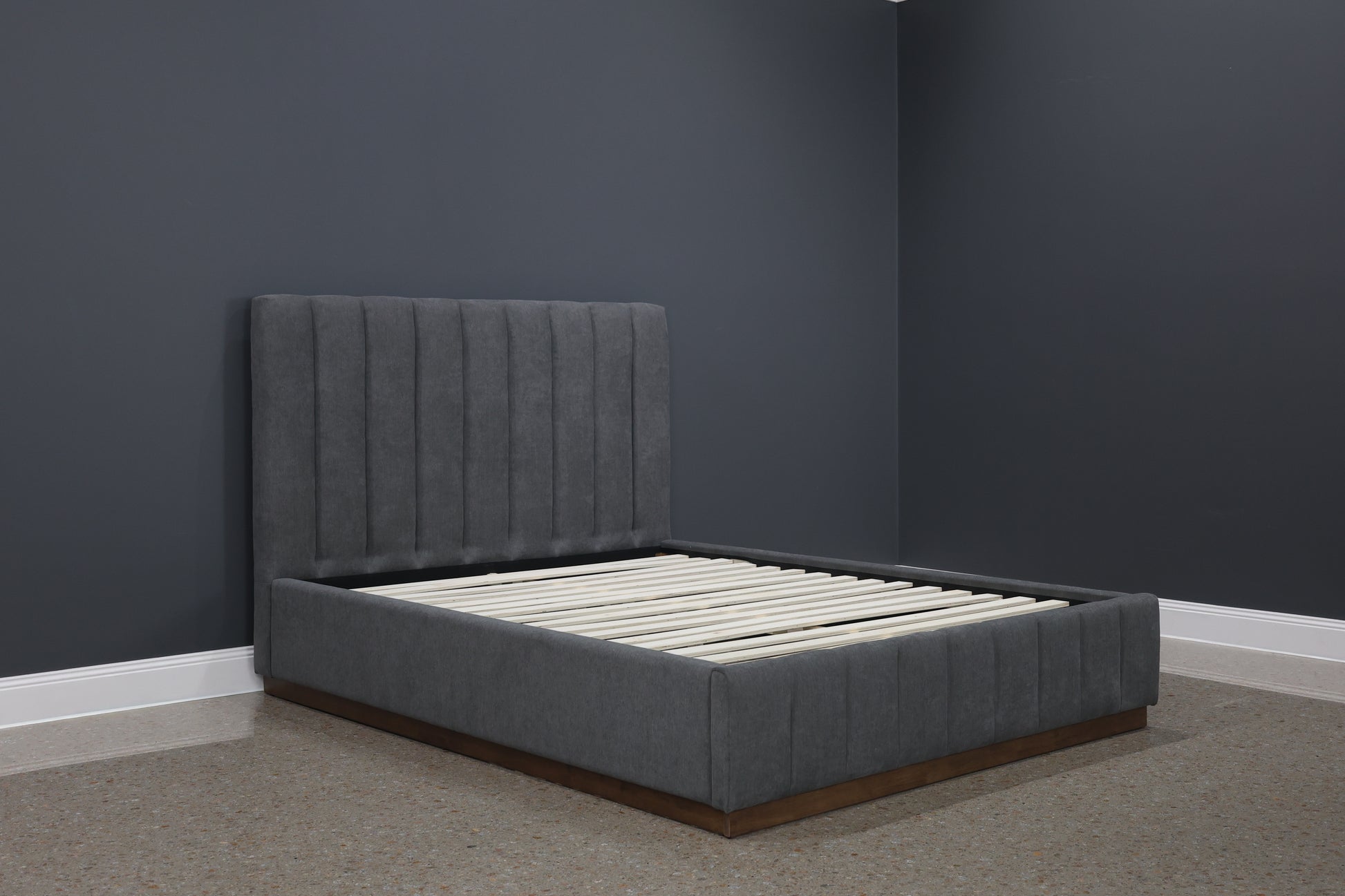 Melbourne Bed - Dark Grey