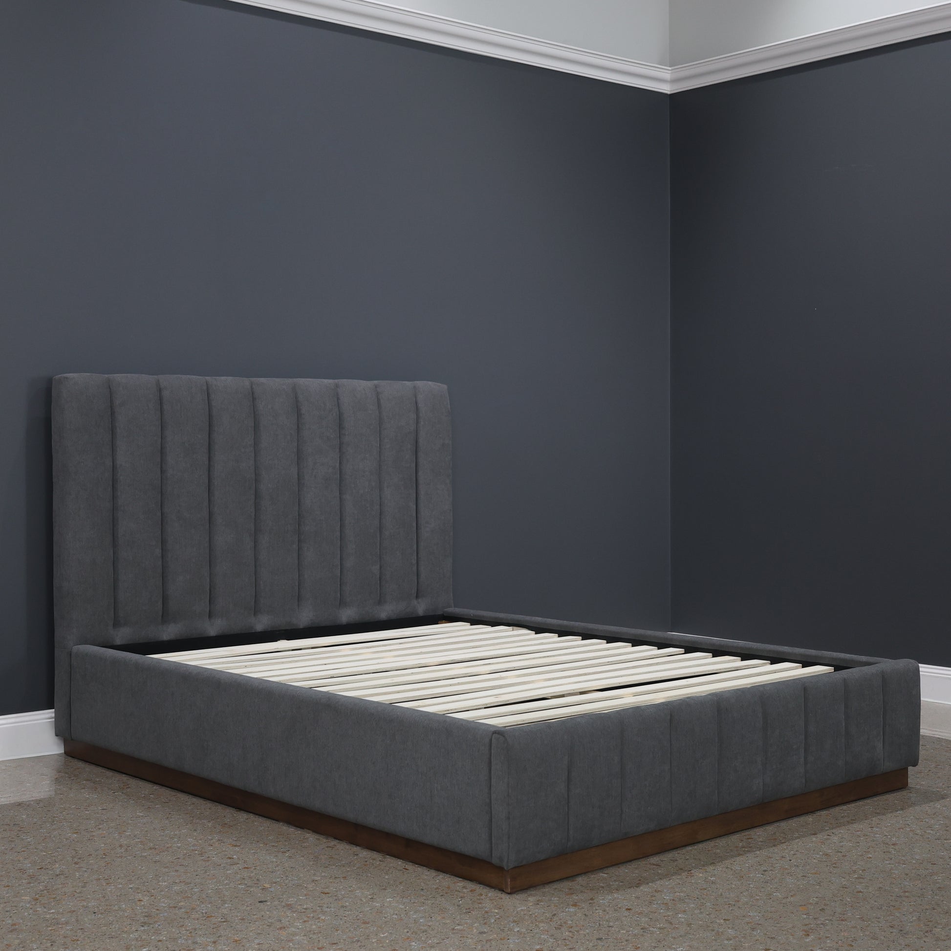 Melbourne Bed - Dark Grey