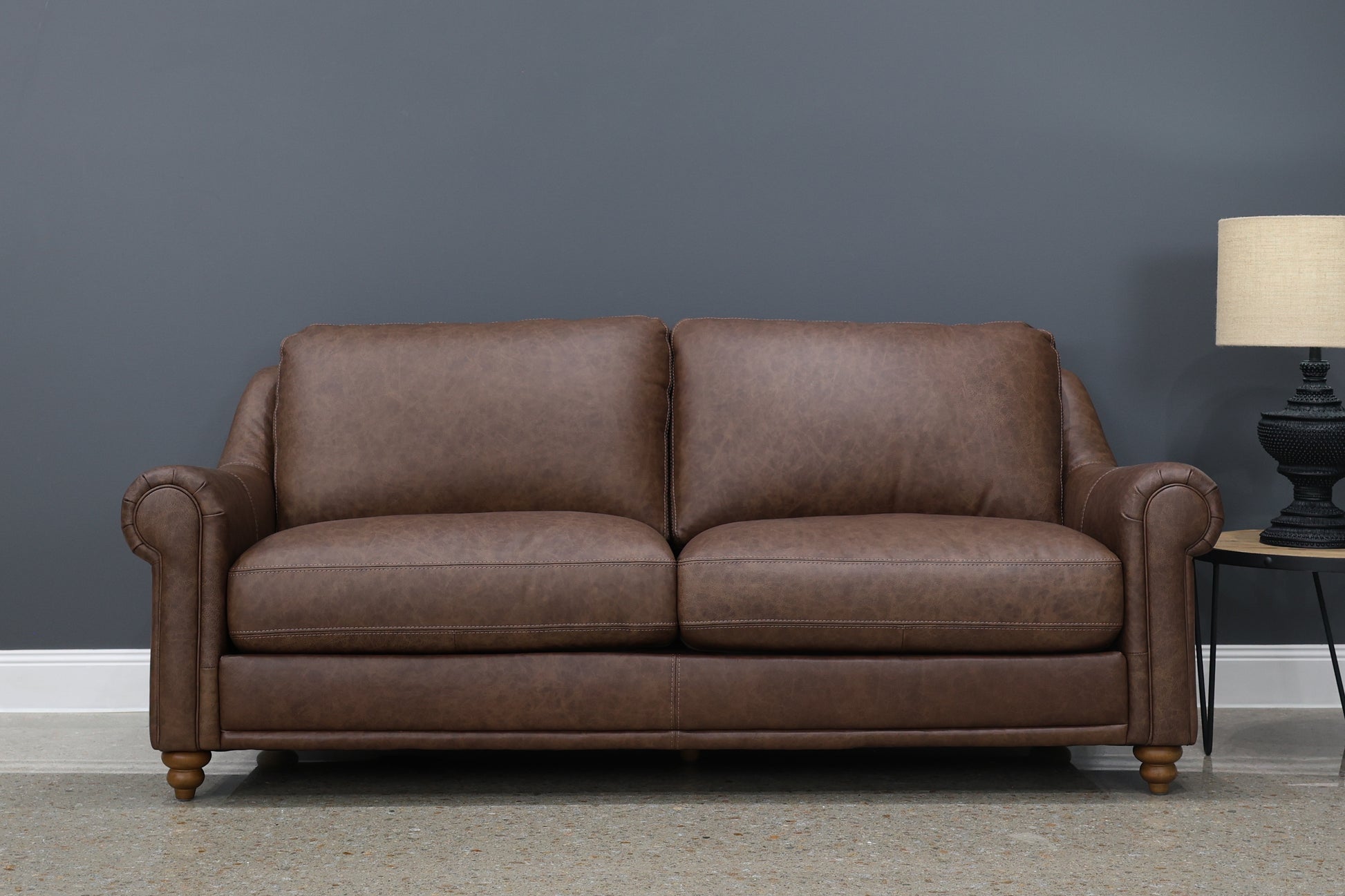 Canterbury Sofa - Vintage Chestnut Leather
