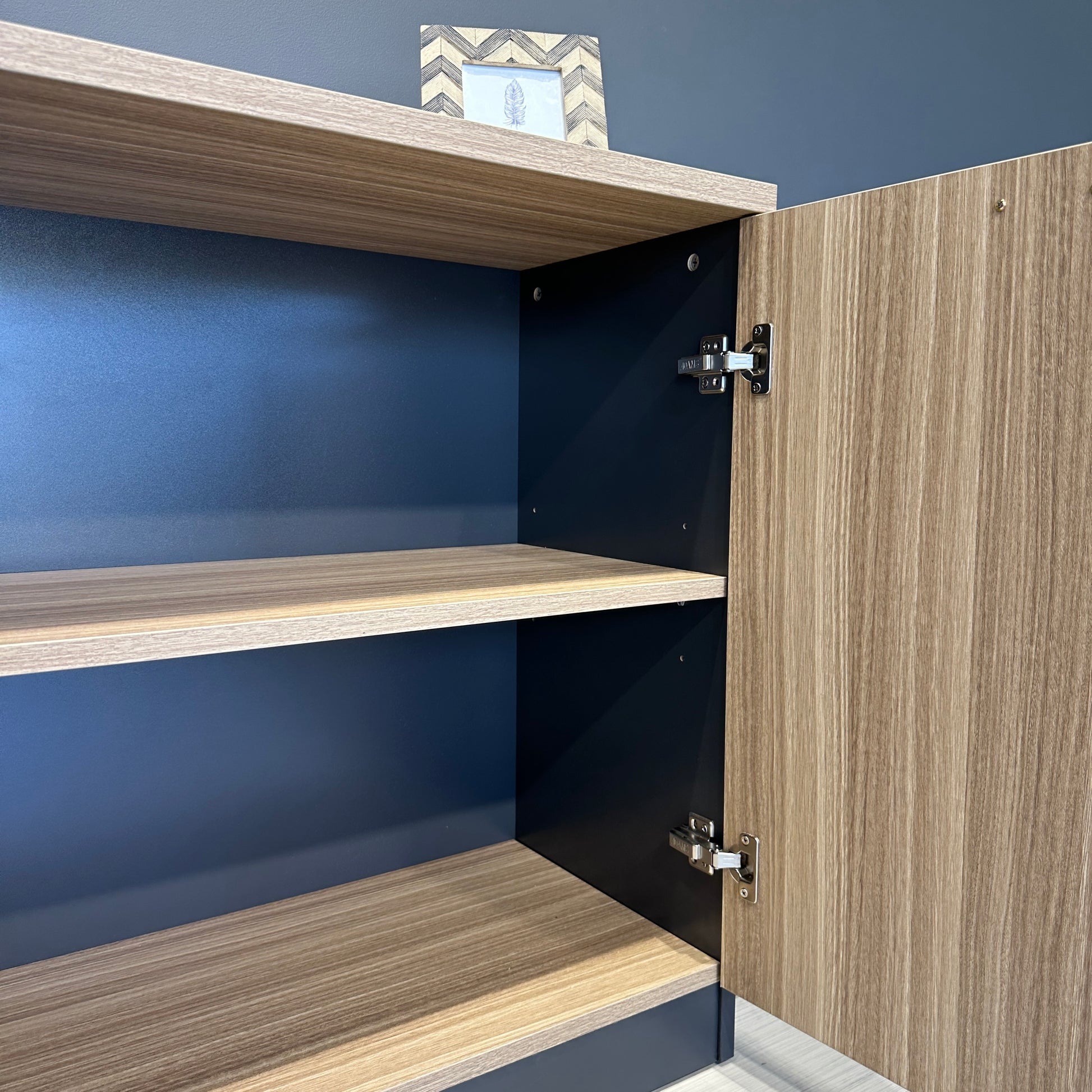 Performance 2 Door Buffet - Natural Oak/ Charcoal