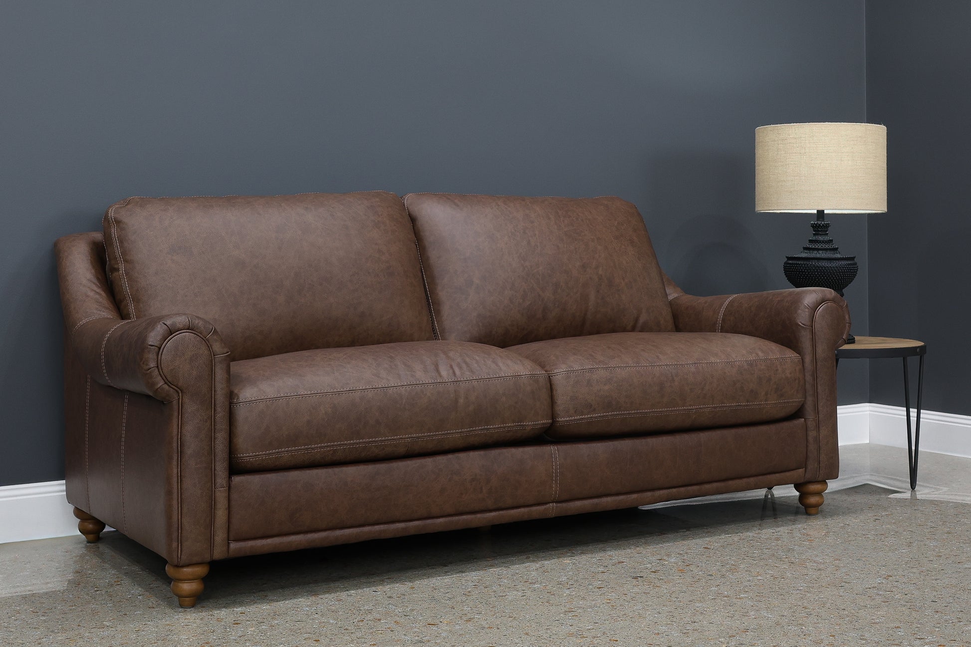 Canterbury Sofa - Vintage Chestnut Leather