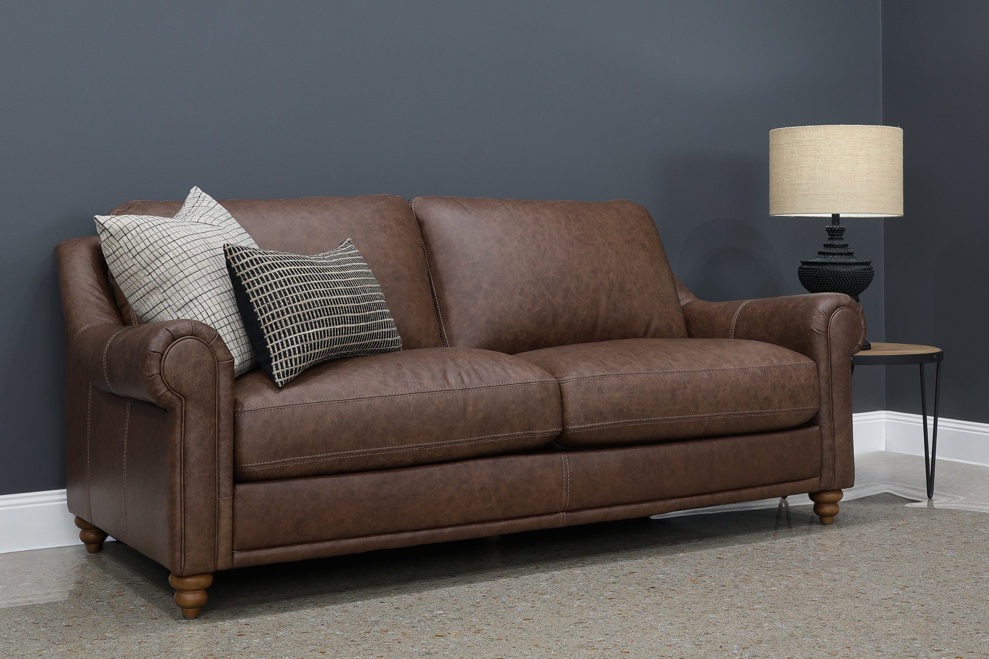Canterbury Sofa - Vintage Chestnut Leather