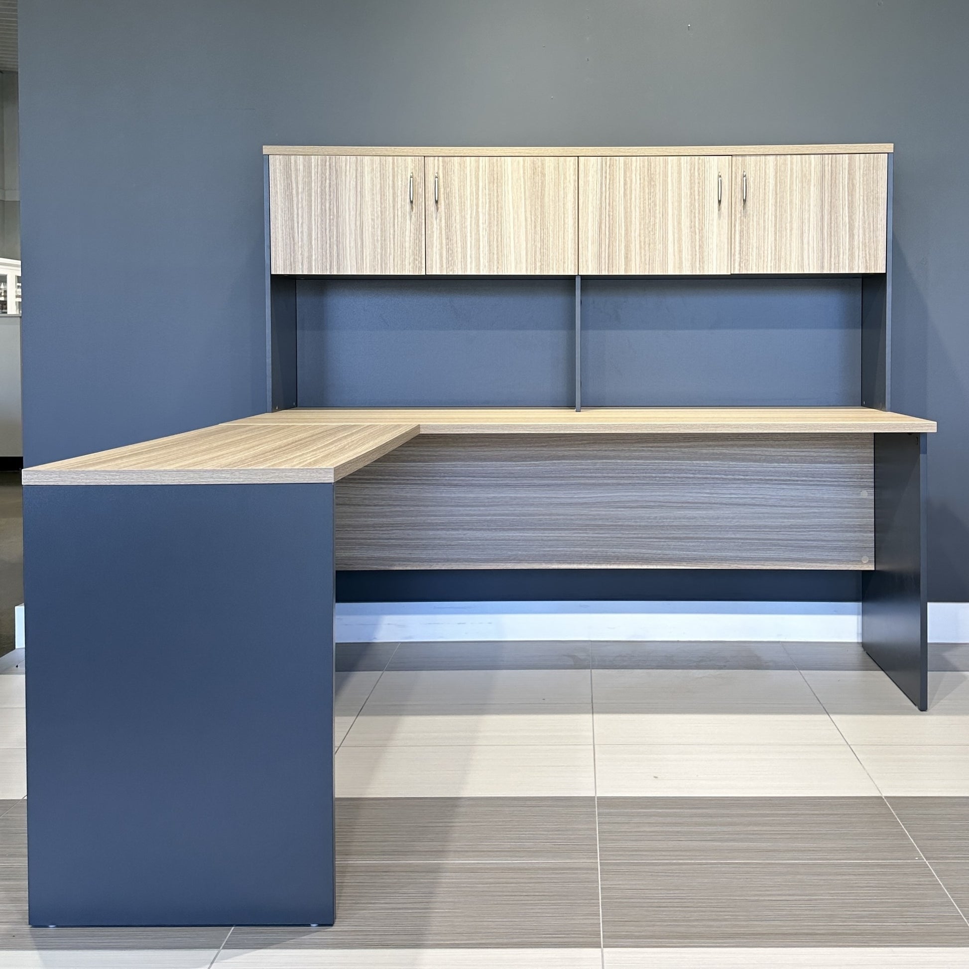 Performance Open Return Left - Natural Oak/ Charcoal