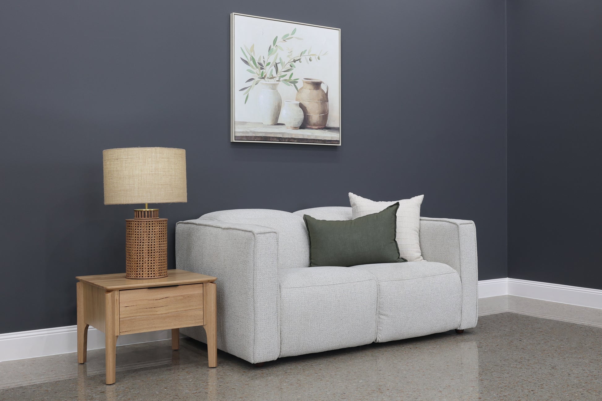 Albury 2 Seater Dual Motor Sofa - Natural Fabric