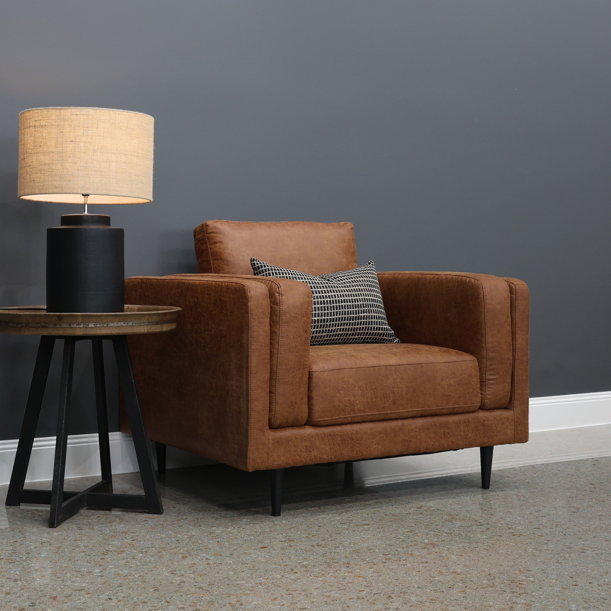 Canberra Armchair - Highland Buff