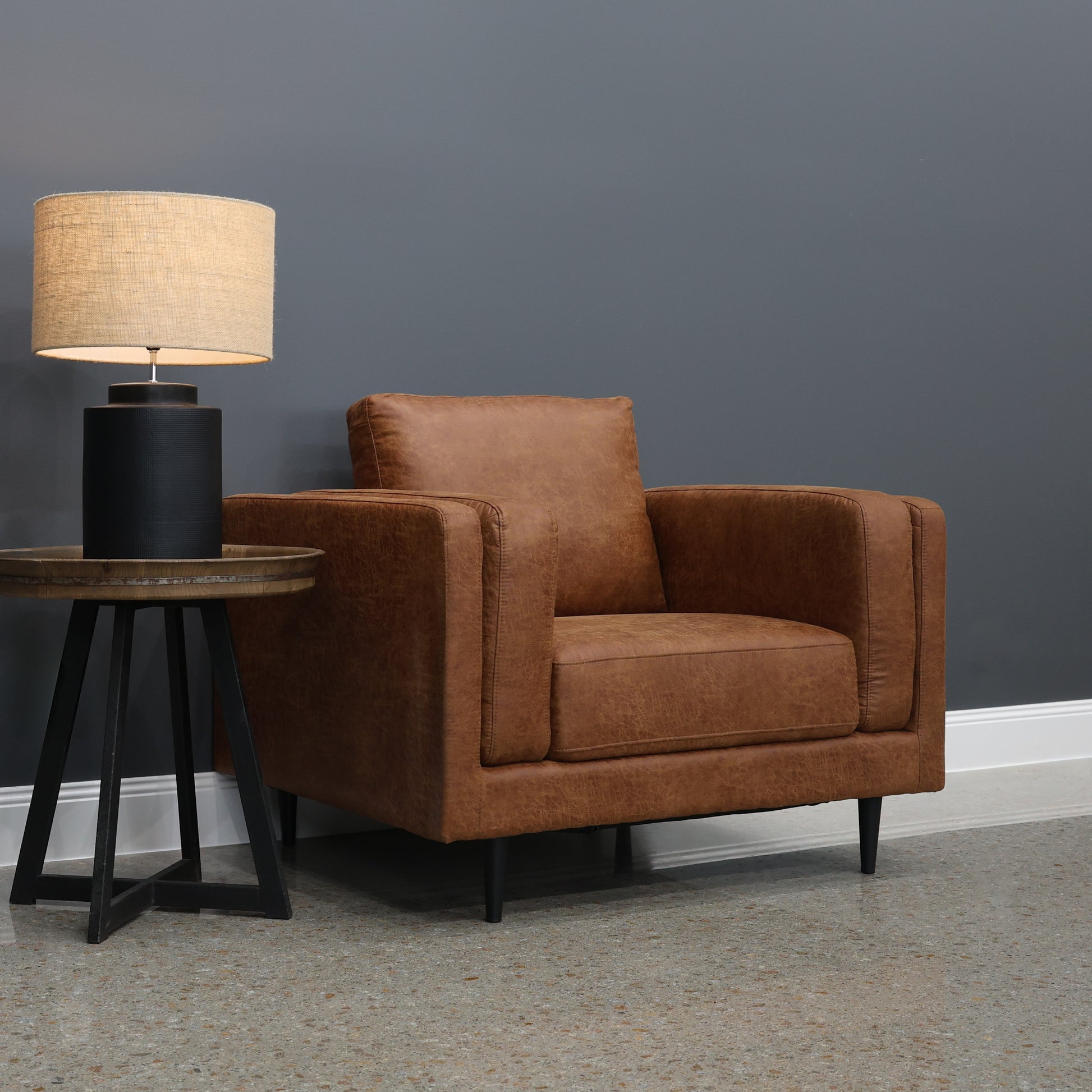 Canberra Armchair - Highland Buff