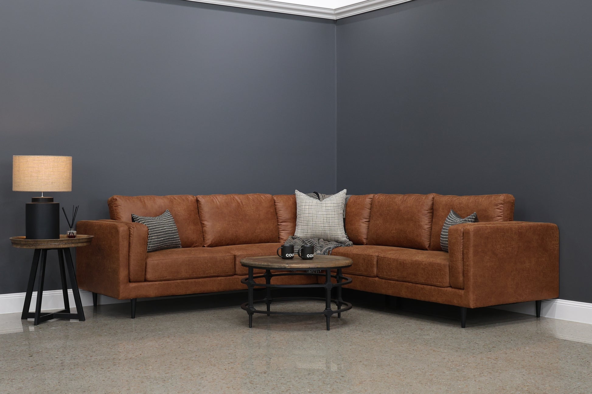 Canberra Corner Lounge - Highland Buff