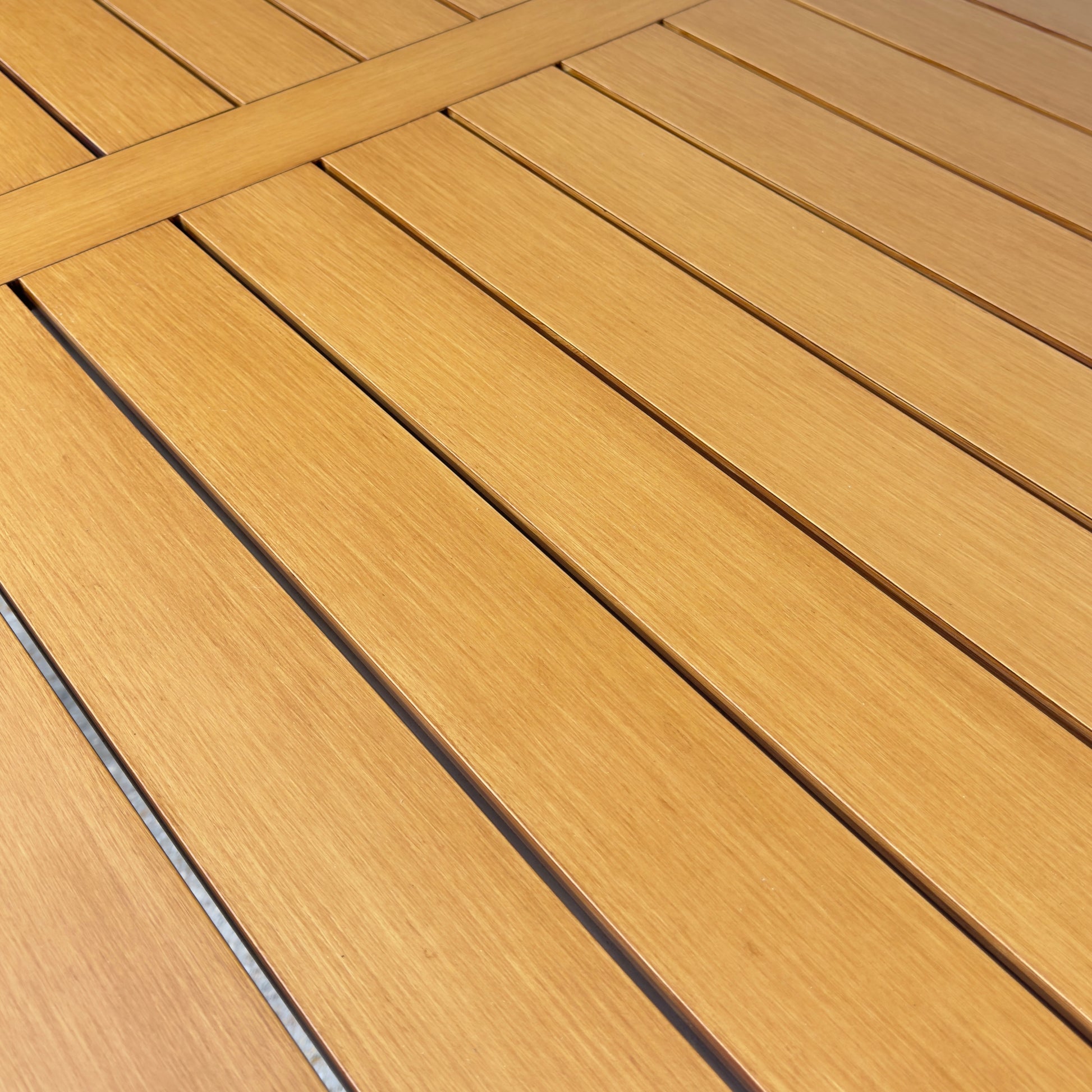 Mildura Bar Table - White w/ Brushed Teak Top