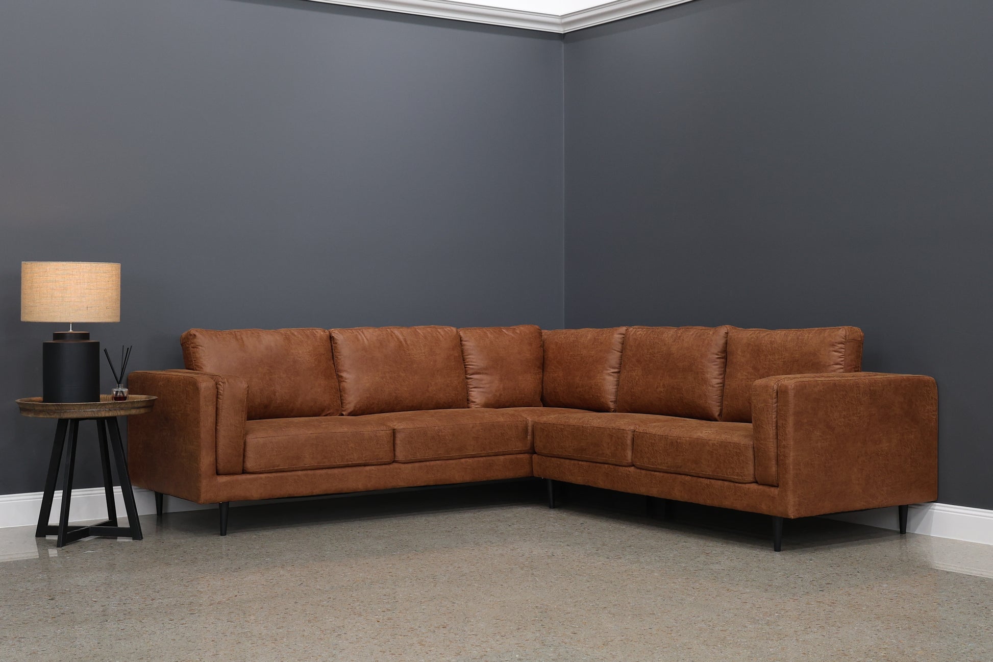 Canberra Corner Lounge - Highland Buff