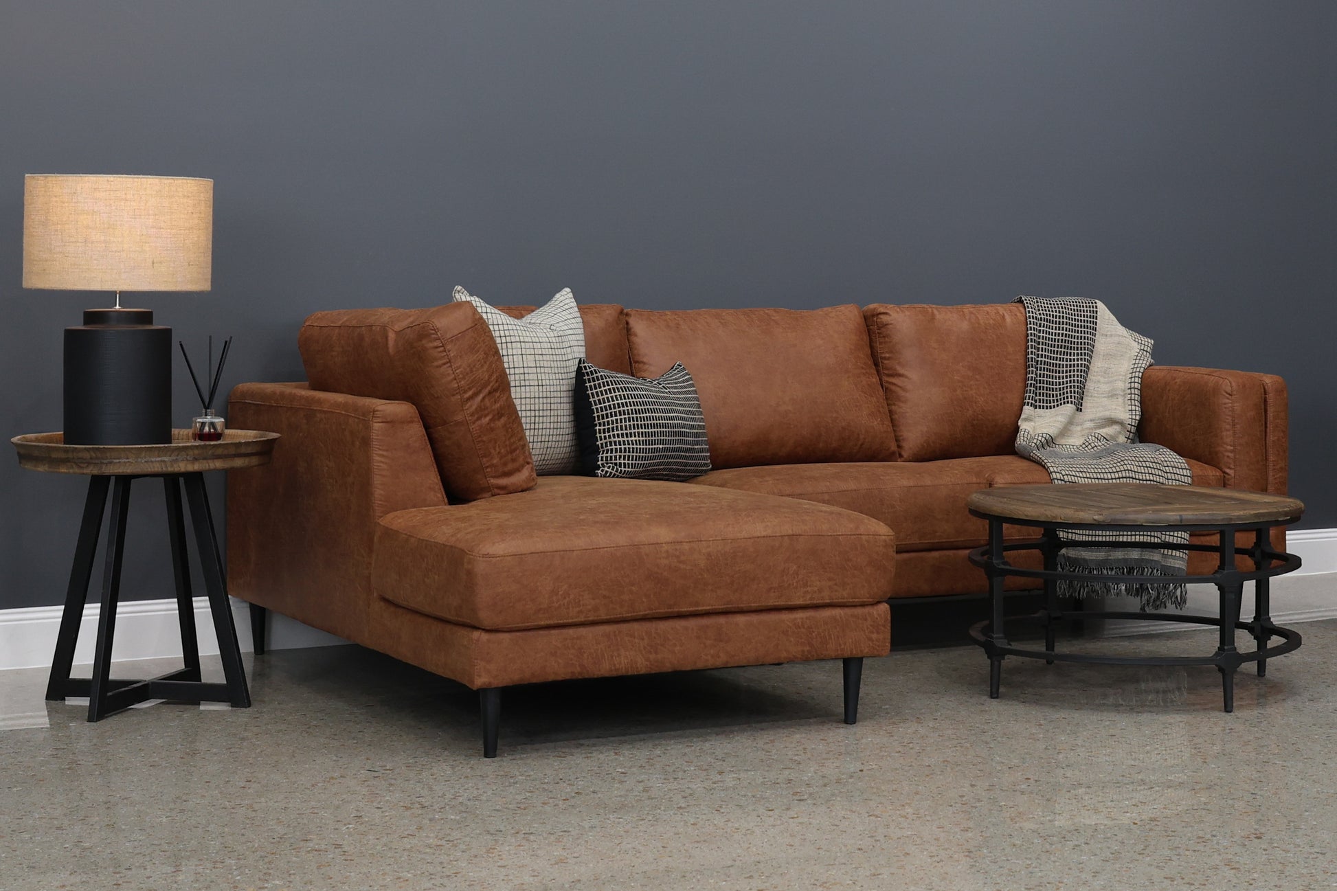Canberra Sofa Chaise - Highland Buff