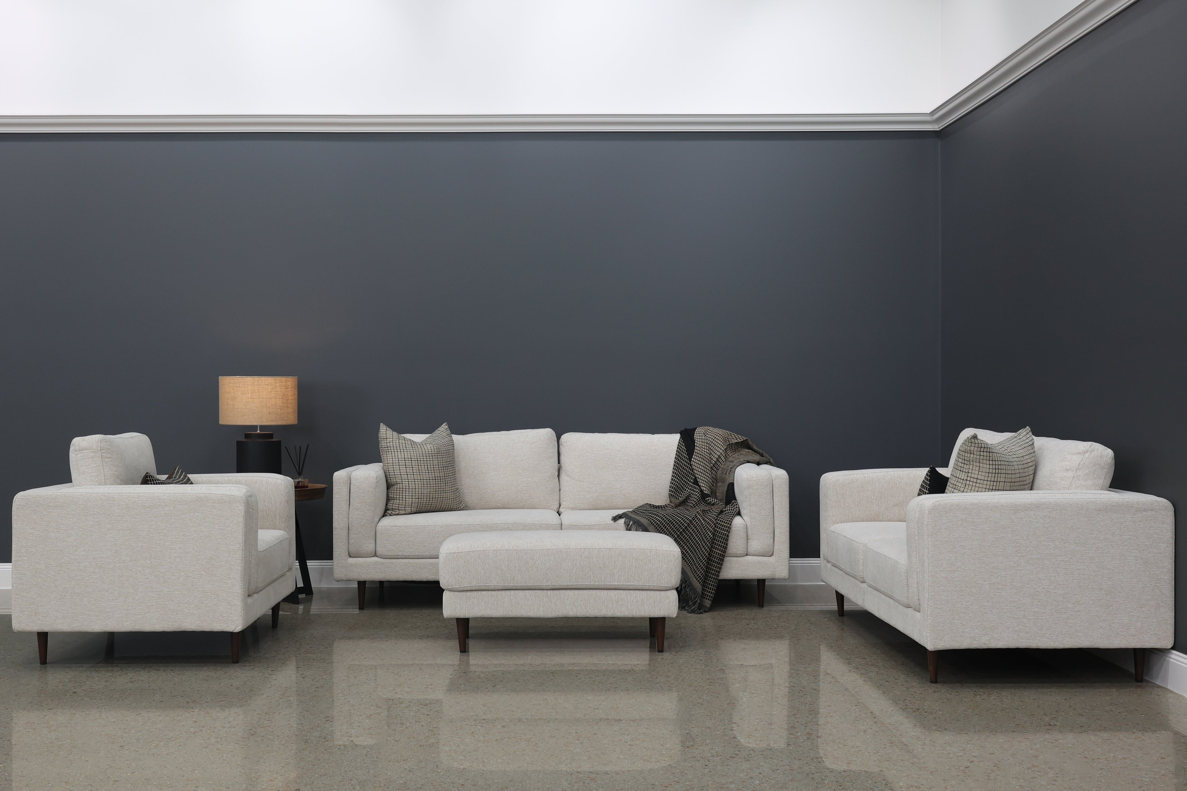 Canberra Ottoman - Natural