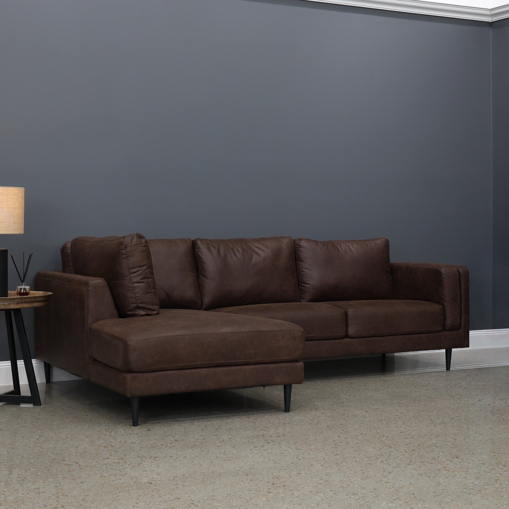 Canberra Sofa Chaise - Highland Chestnut