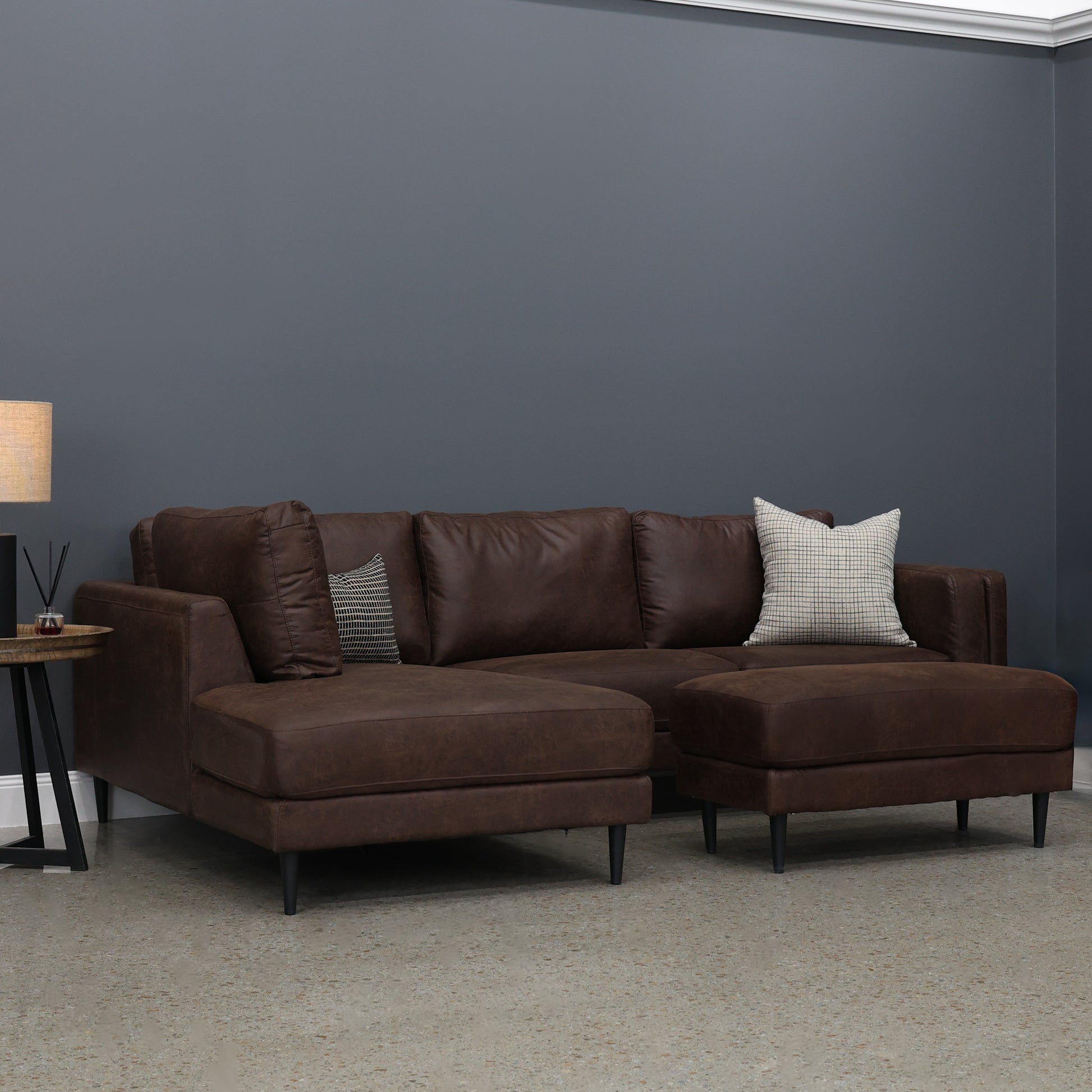 Canberra Sofa Chaise - Highland Chestnut