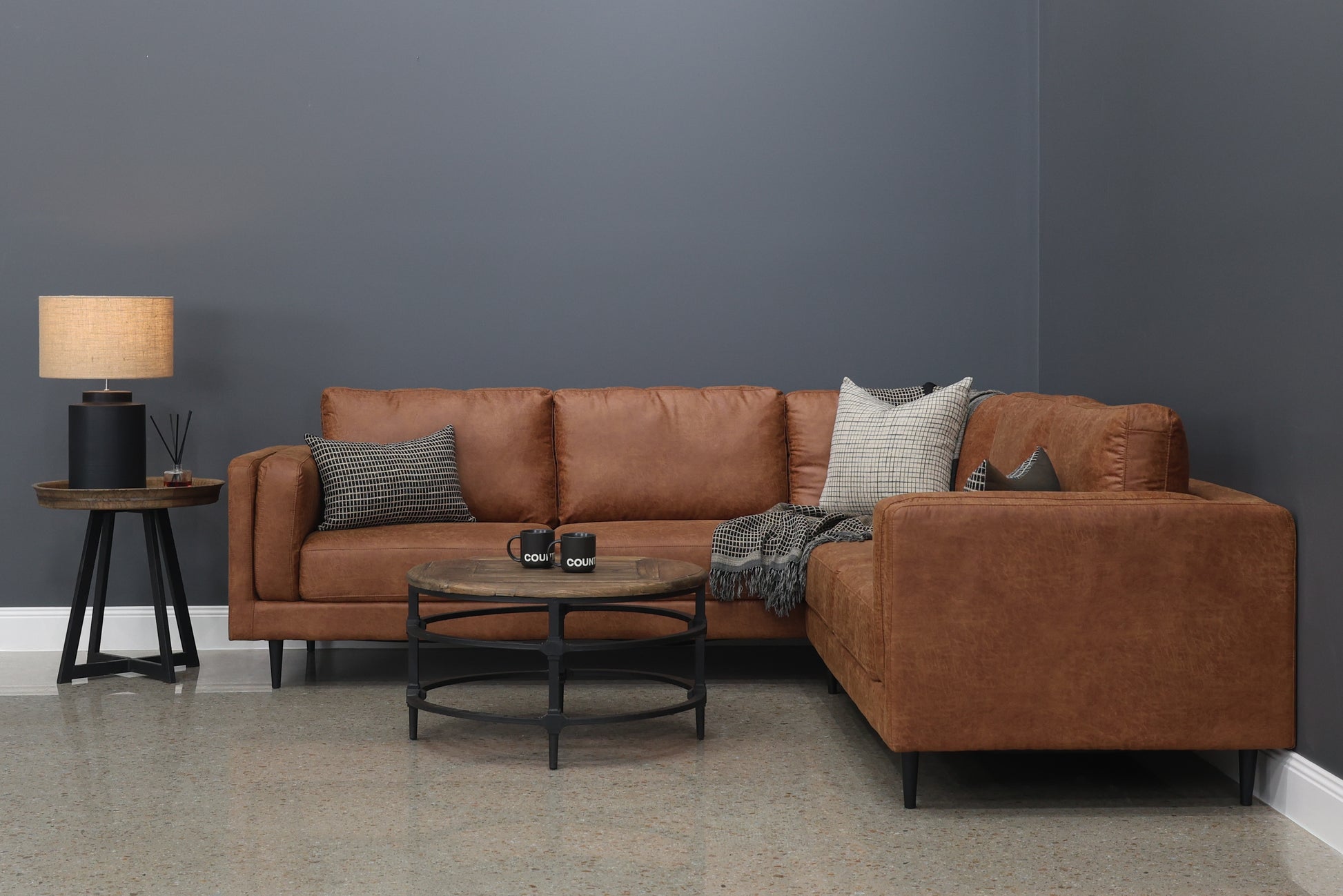 Canberra Corner Lounge - Highland Buff