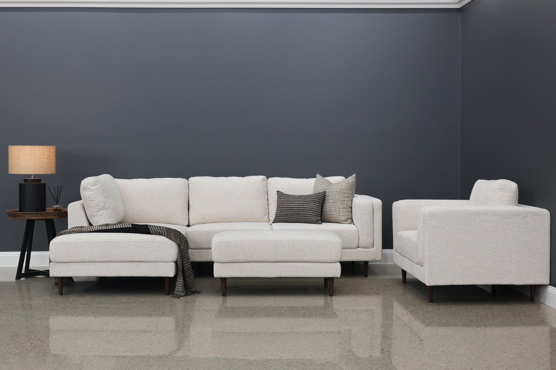 Canberra Sofa Chaise - Natural