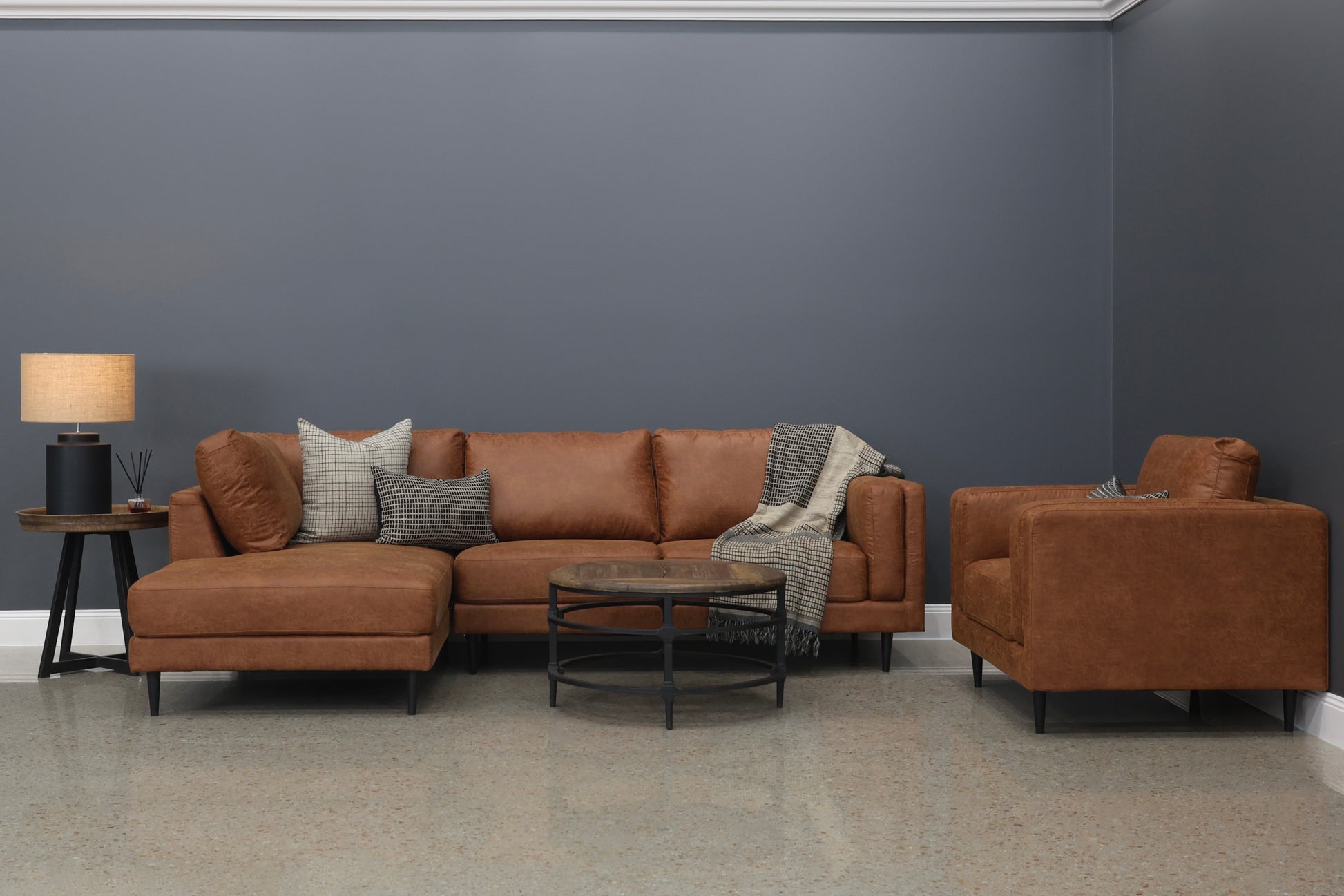 Canberra Sofa Chaise - Highland Buff