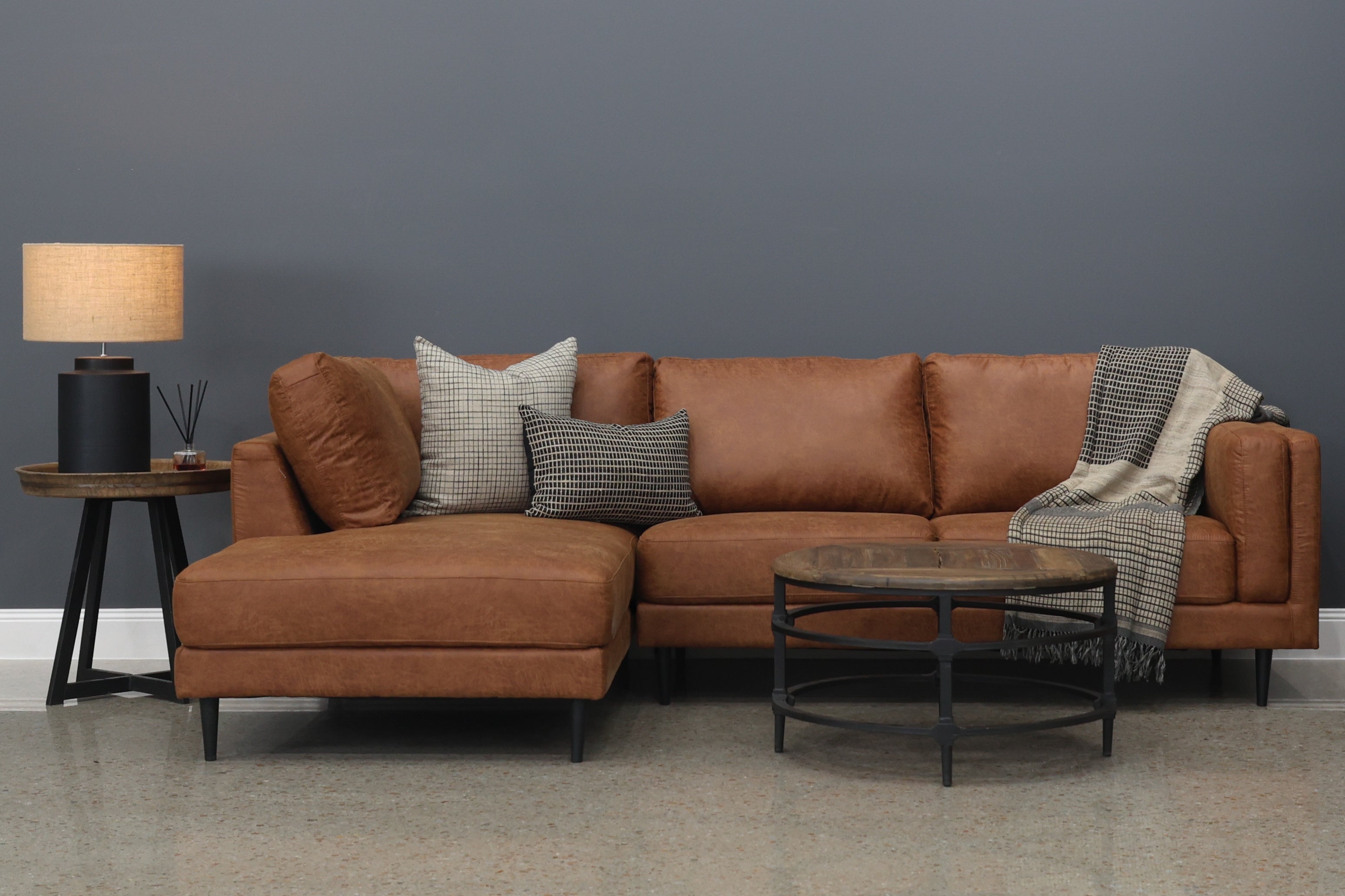 Canberra Sofa Chaise - Highland Buff