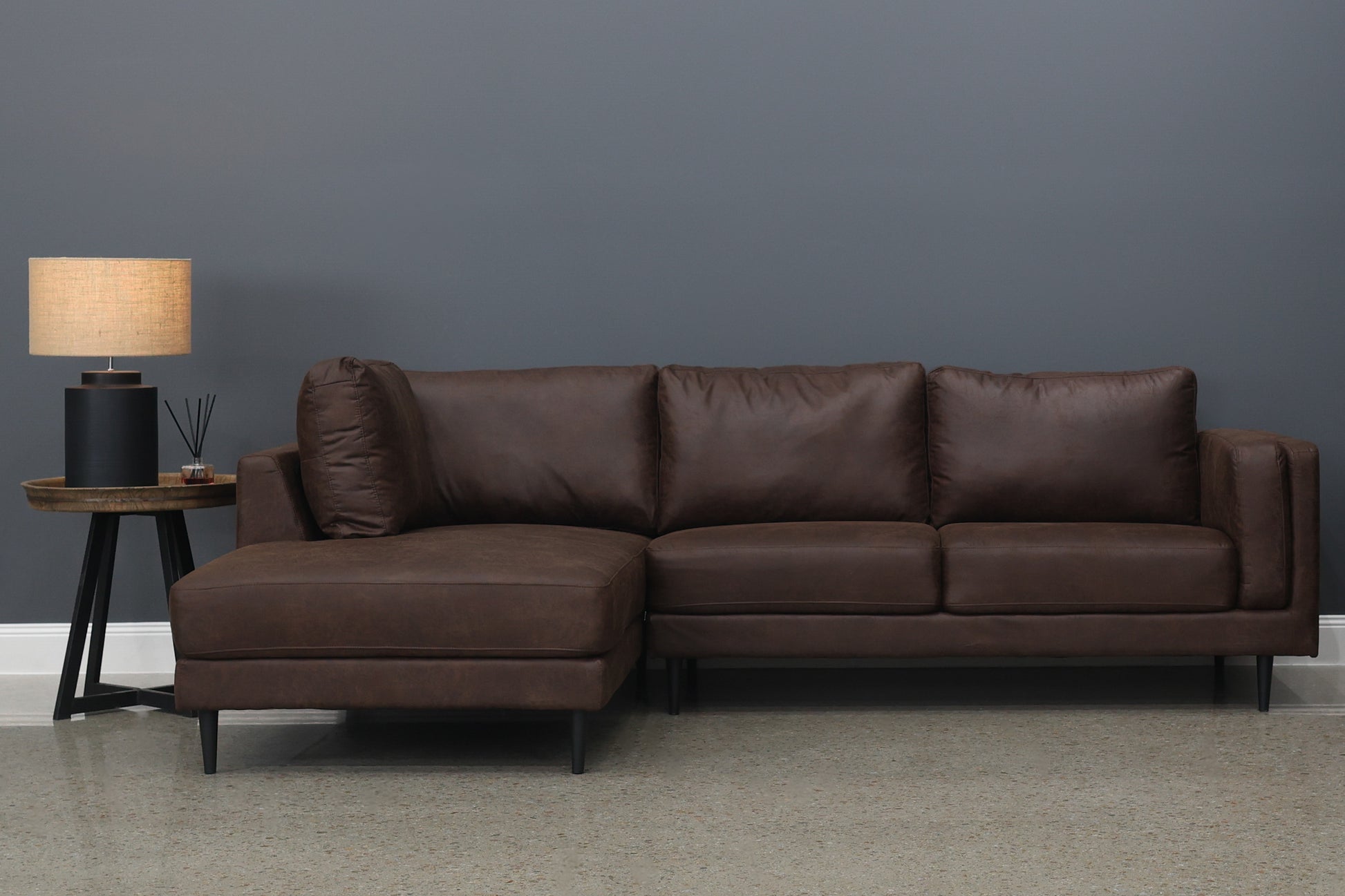 Canberra Sofa Chaise - Highland Chestnut
