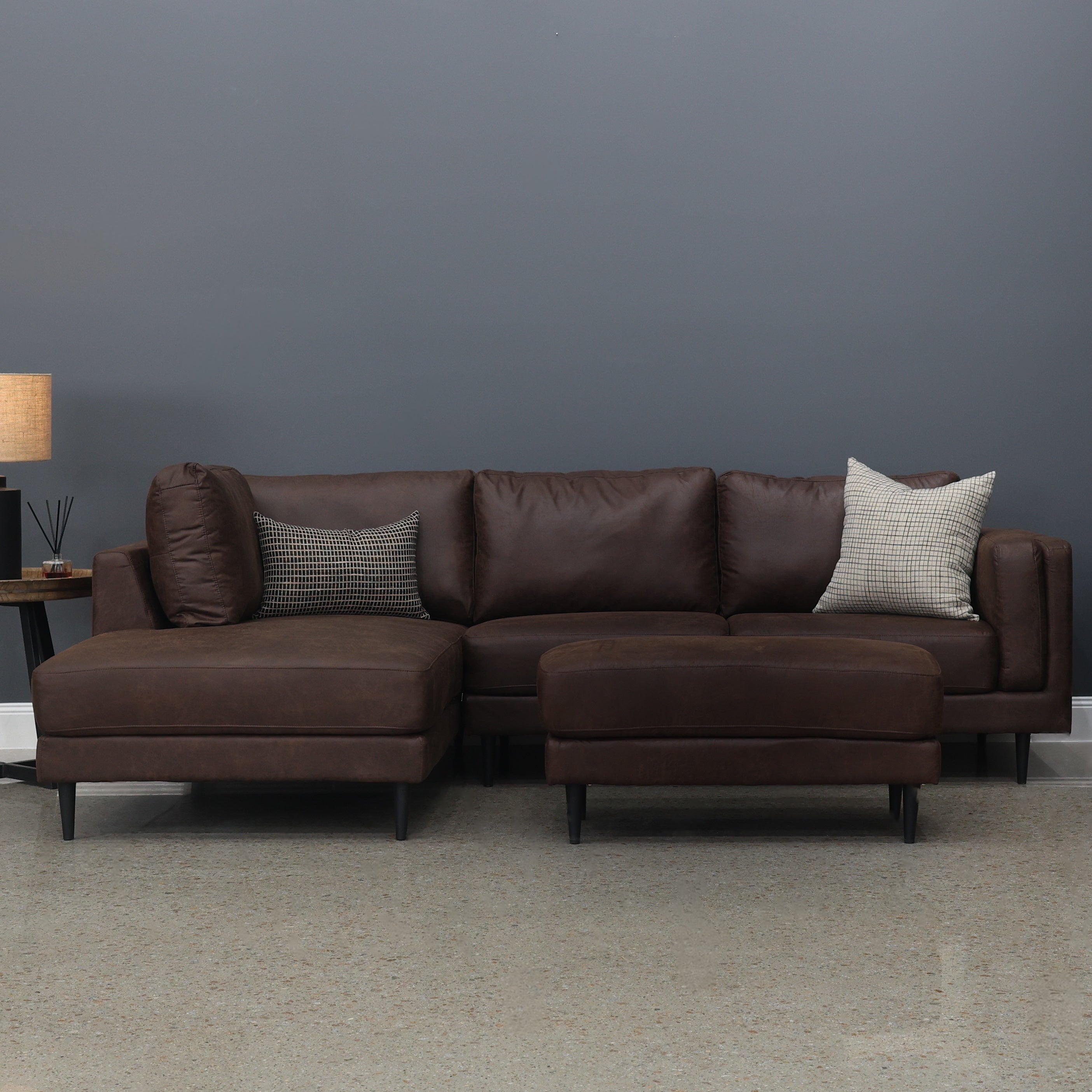 Canberra Sofa Chaise - Highland Chestnut