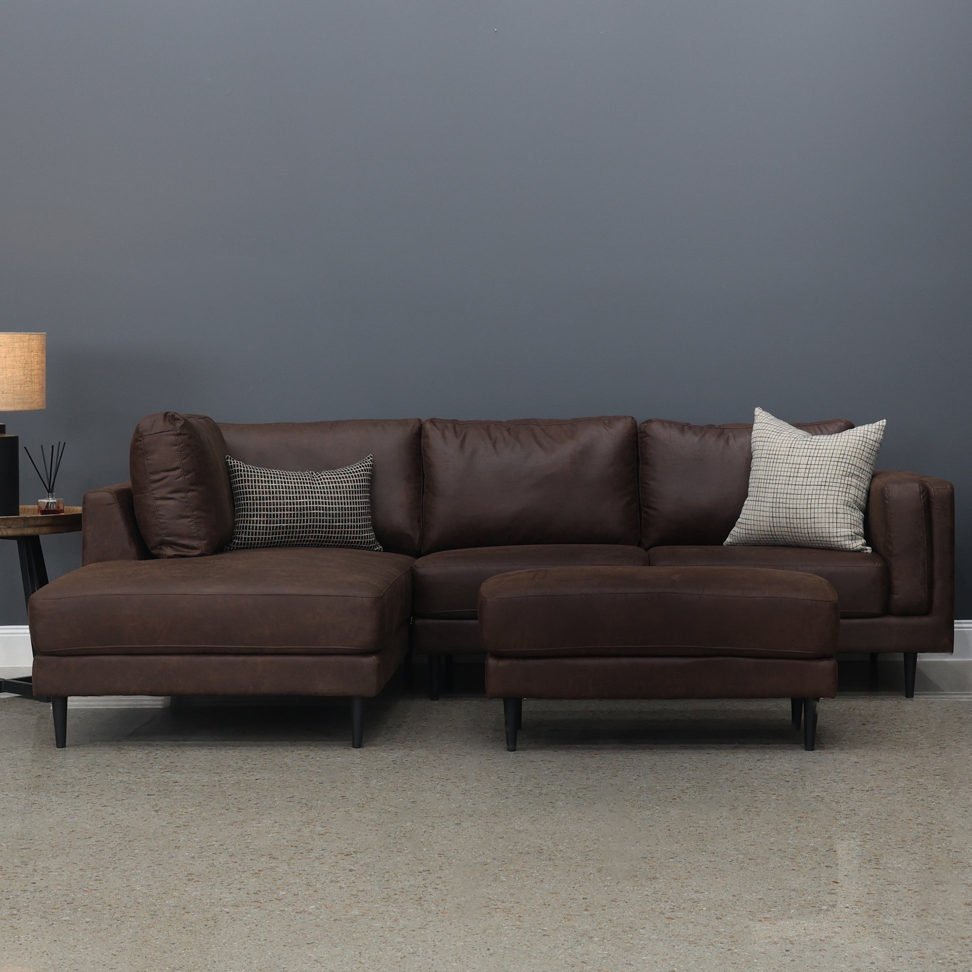 Canberra Sofa Chaise - Highland Chestnut