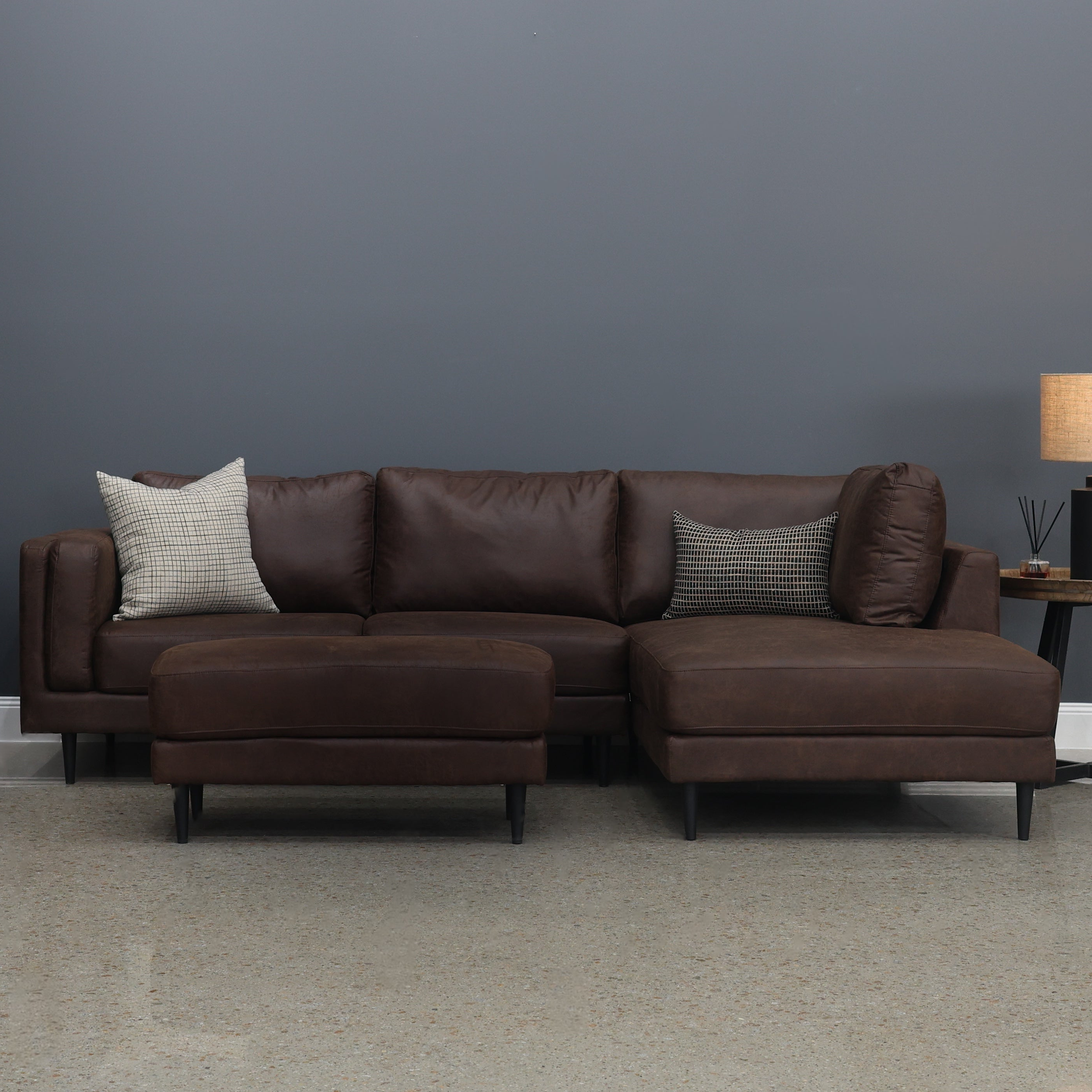 Canberra Sofa Chaise - Highland Chestnut