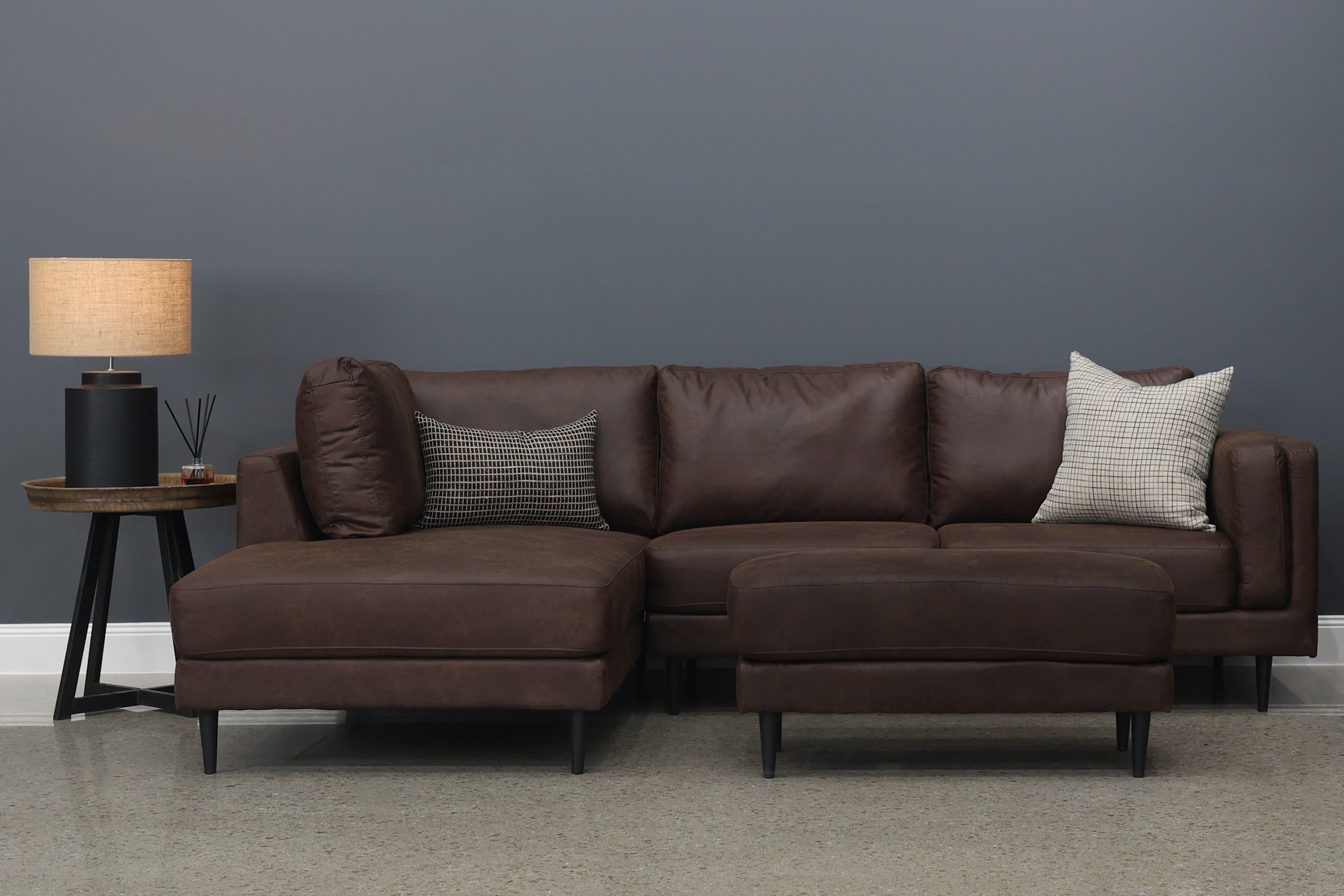 Canberra Sofa Chaise - Highland Chestnut