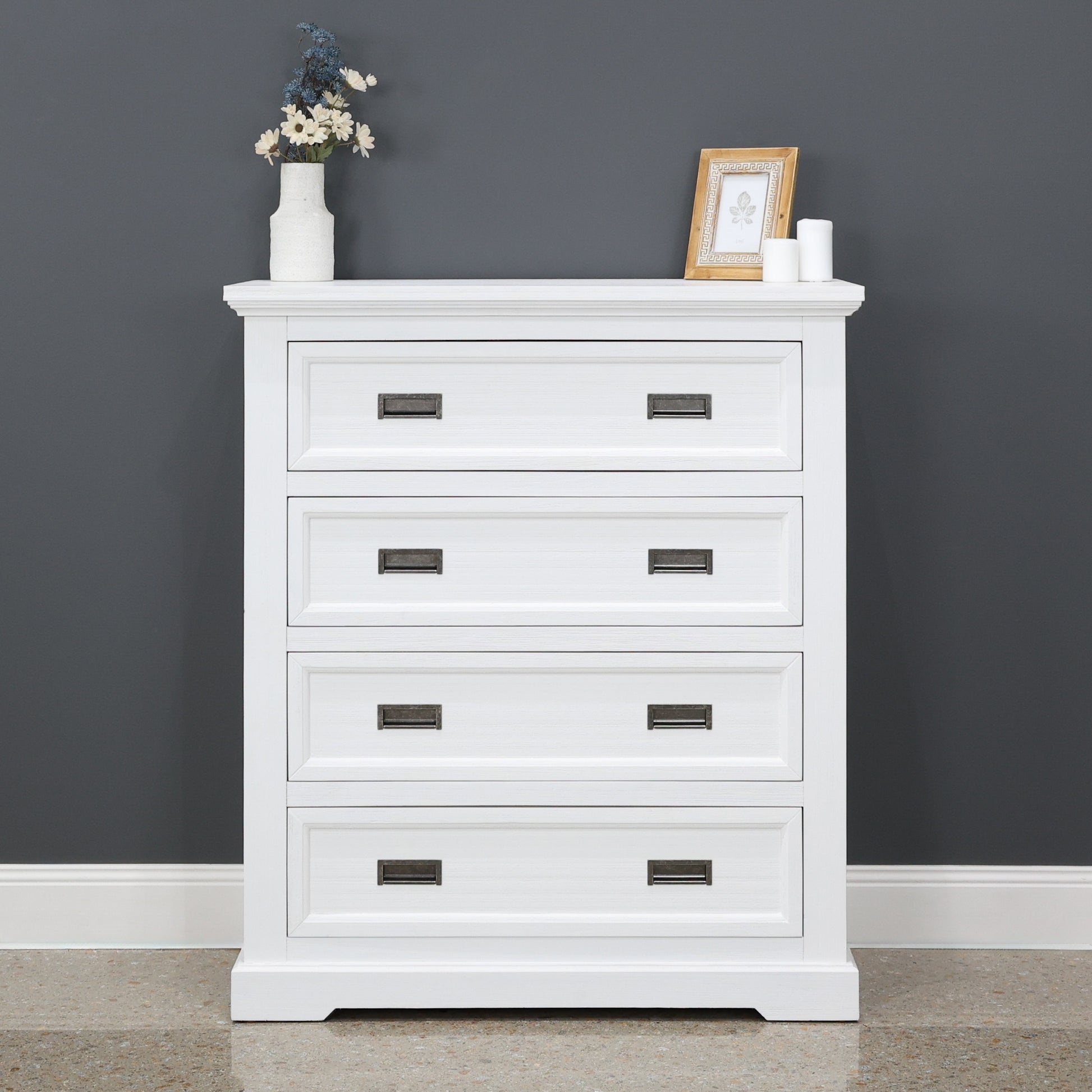 Provedore All White Tallboy – McPhails Furniture