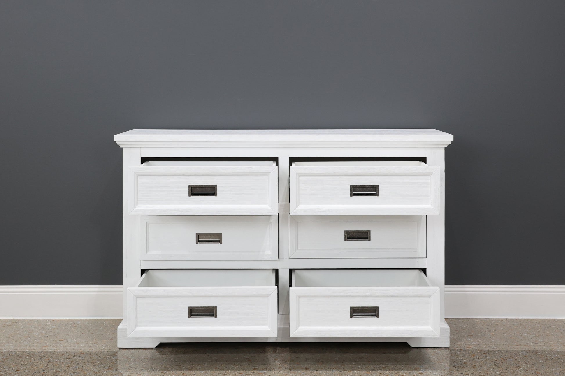 Provedore All White Dresser 6 Drawers