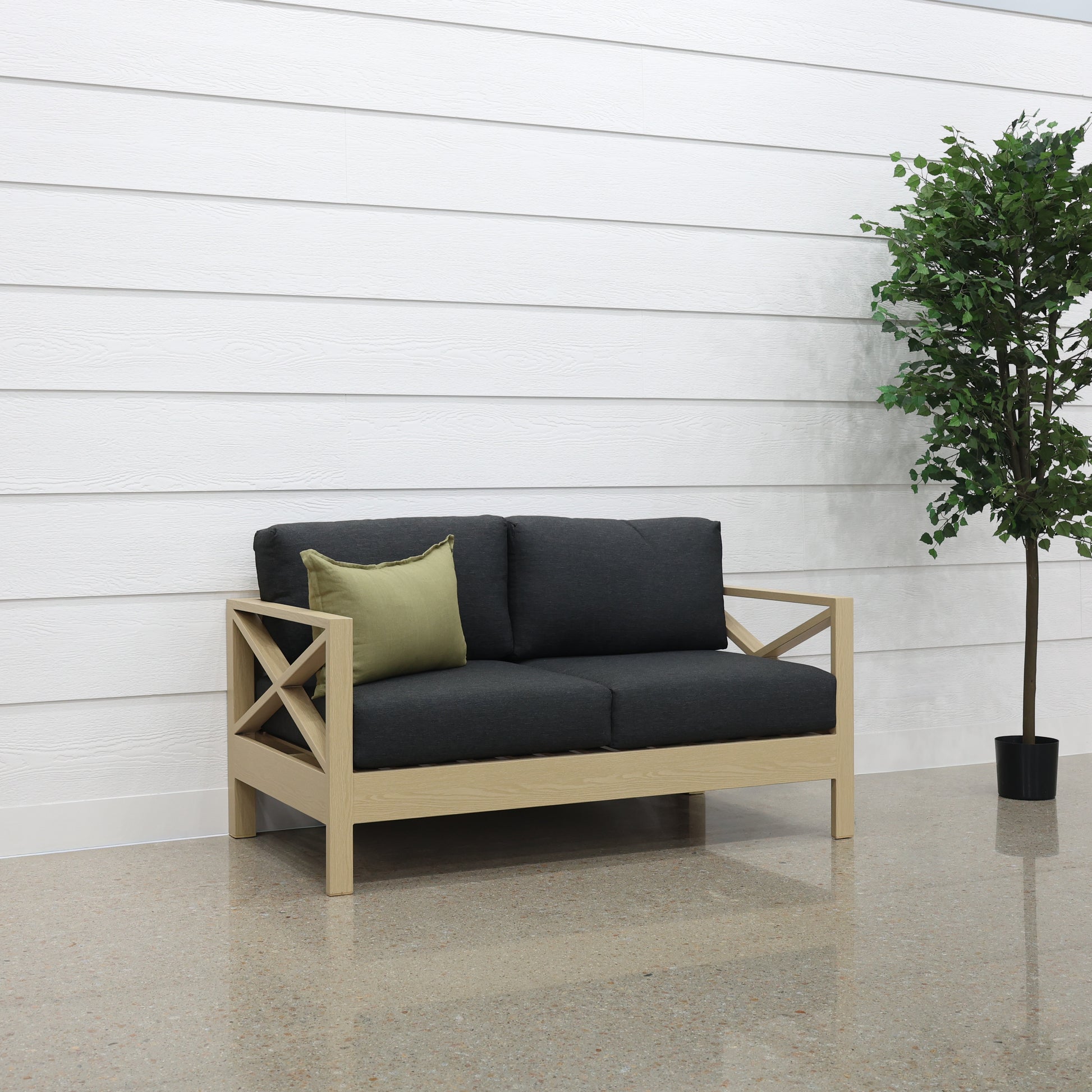 Kingscliff Loveseat - Natural Light Oak