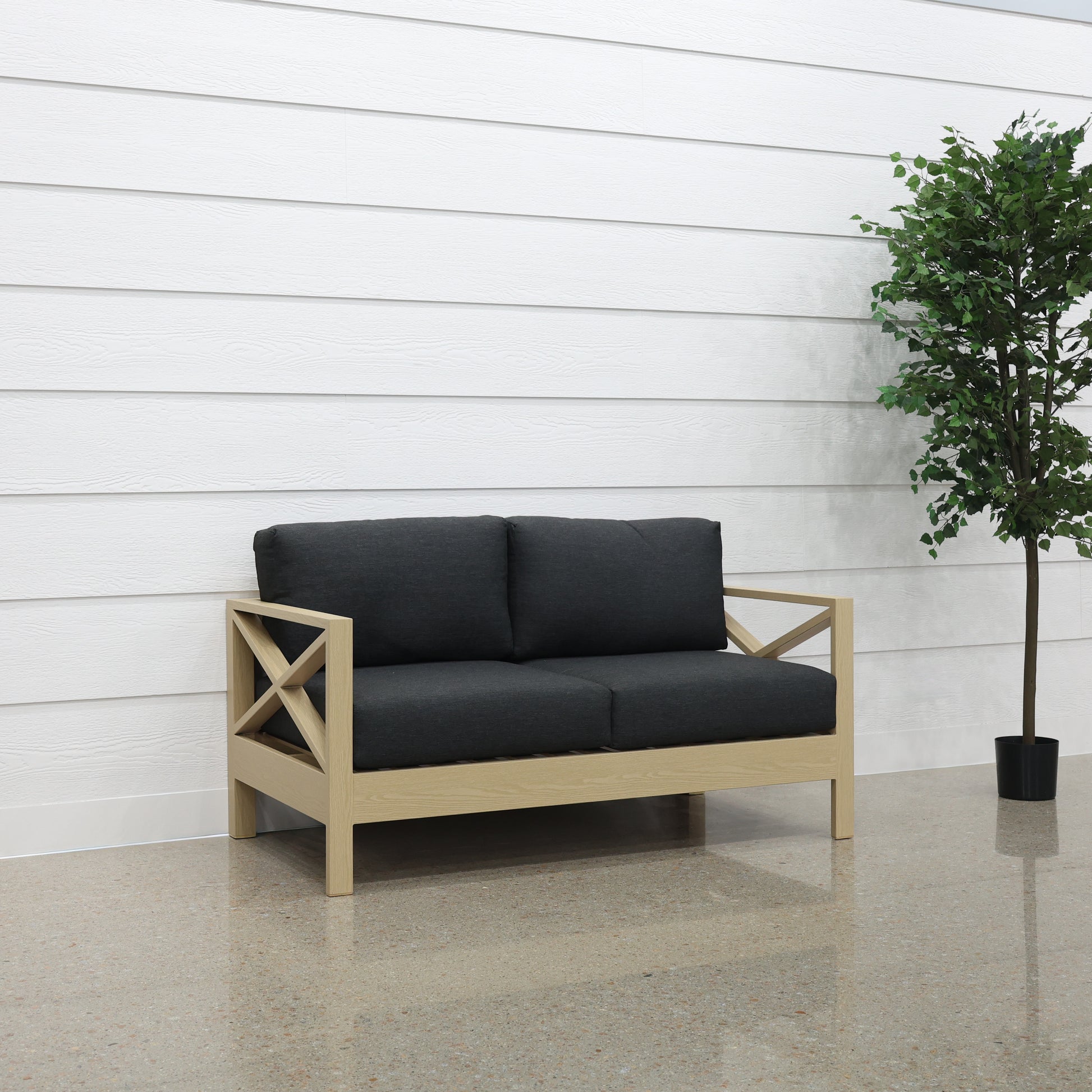 Kingscliff Loveseat - Natural Light Oak