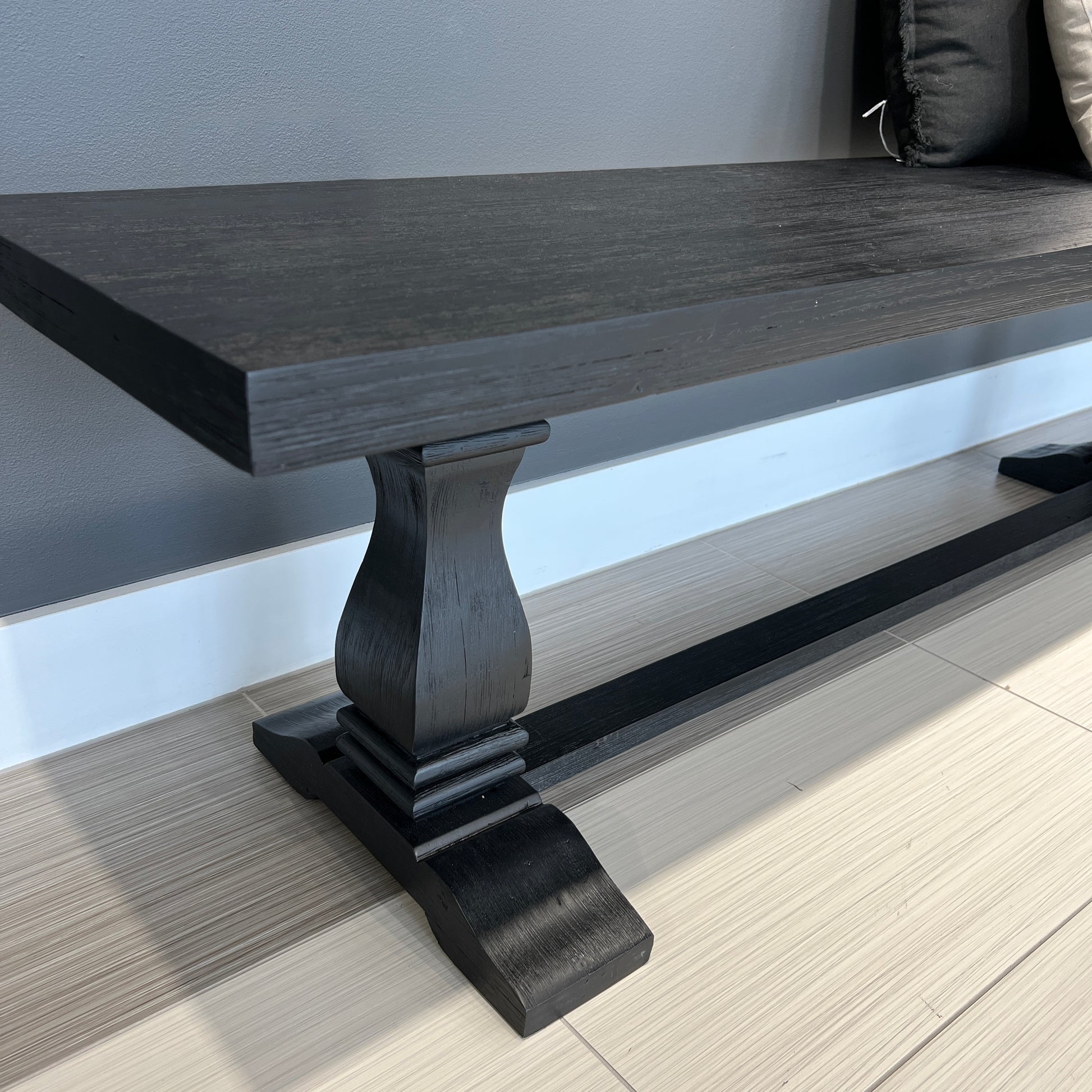 Provedore Black Bench Seat - 220cm